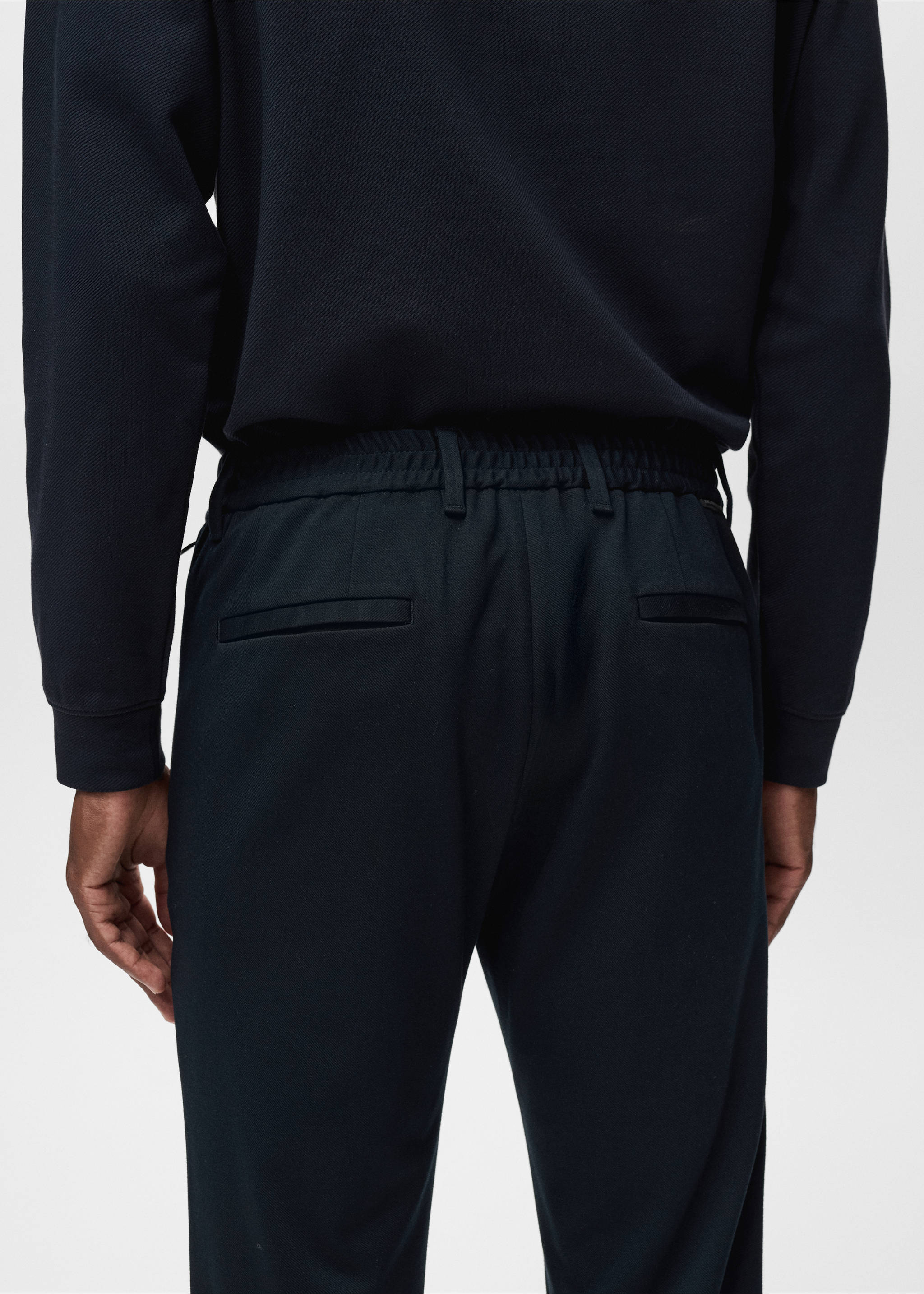Pantalón slim fit comfort stretch cordón - Detalle del artículo 3, Azul marino. Ref: 17066326-00.