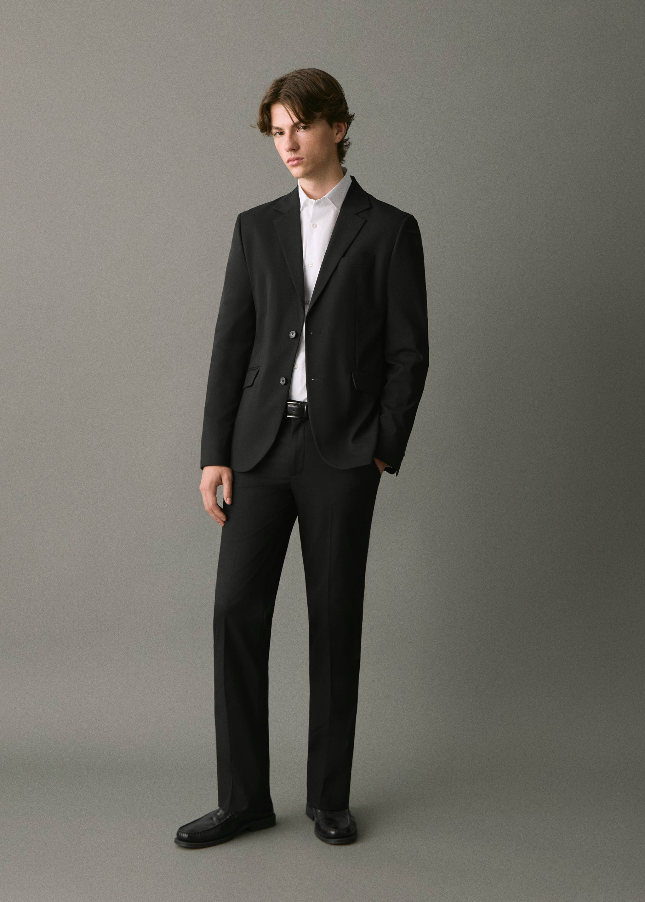 Straight-fit suit jacket - General plane