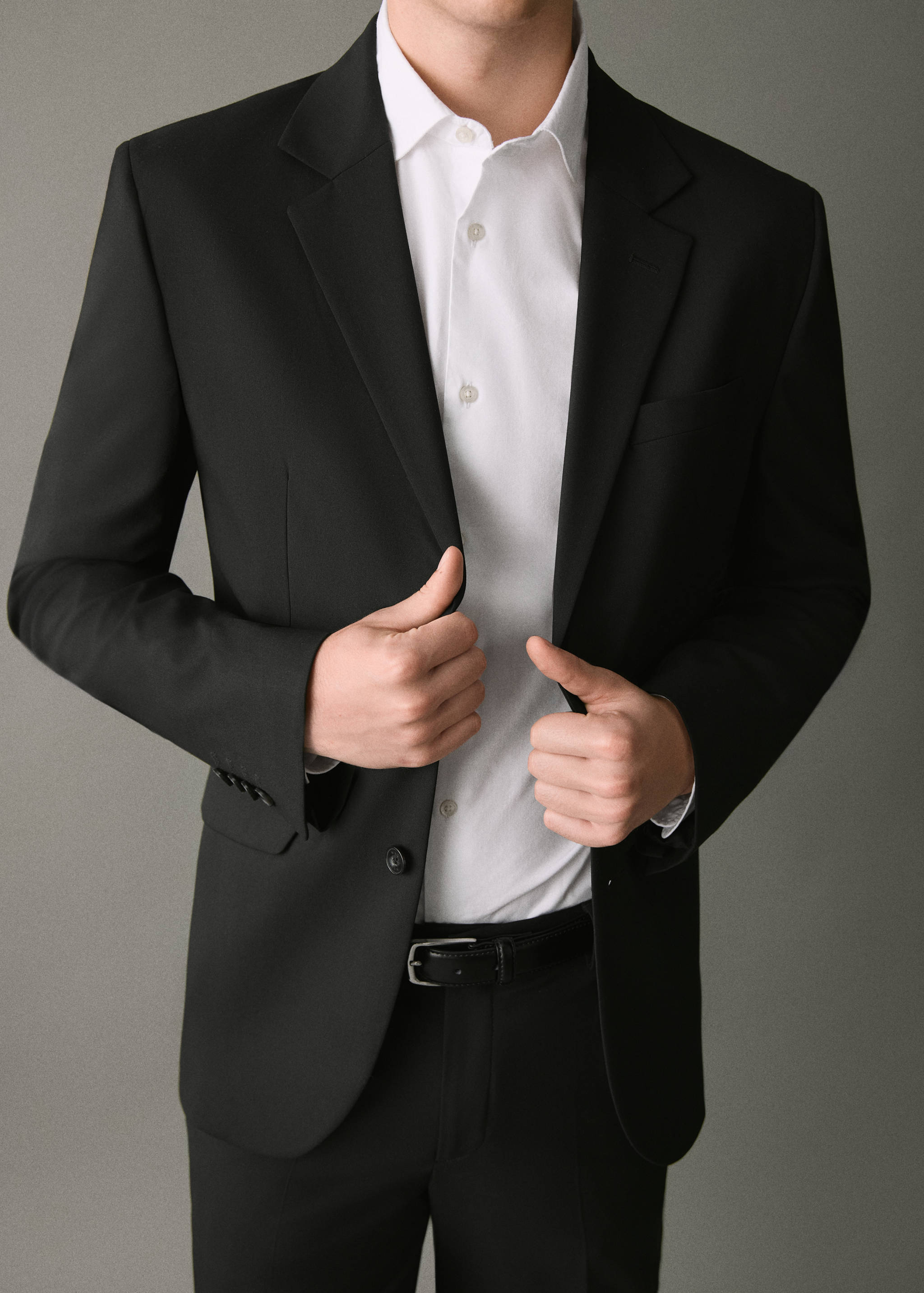 Straight-fit suit jacket - Details of the article 3