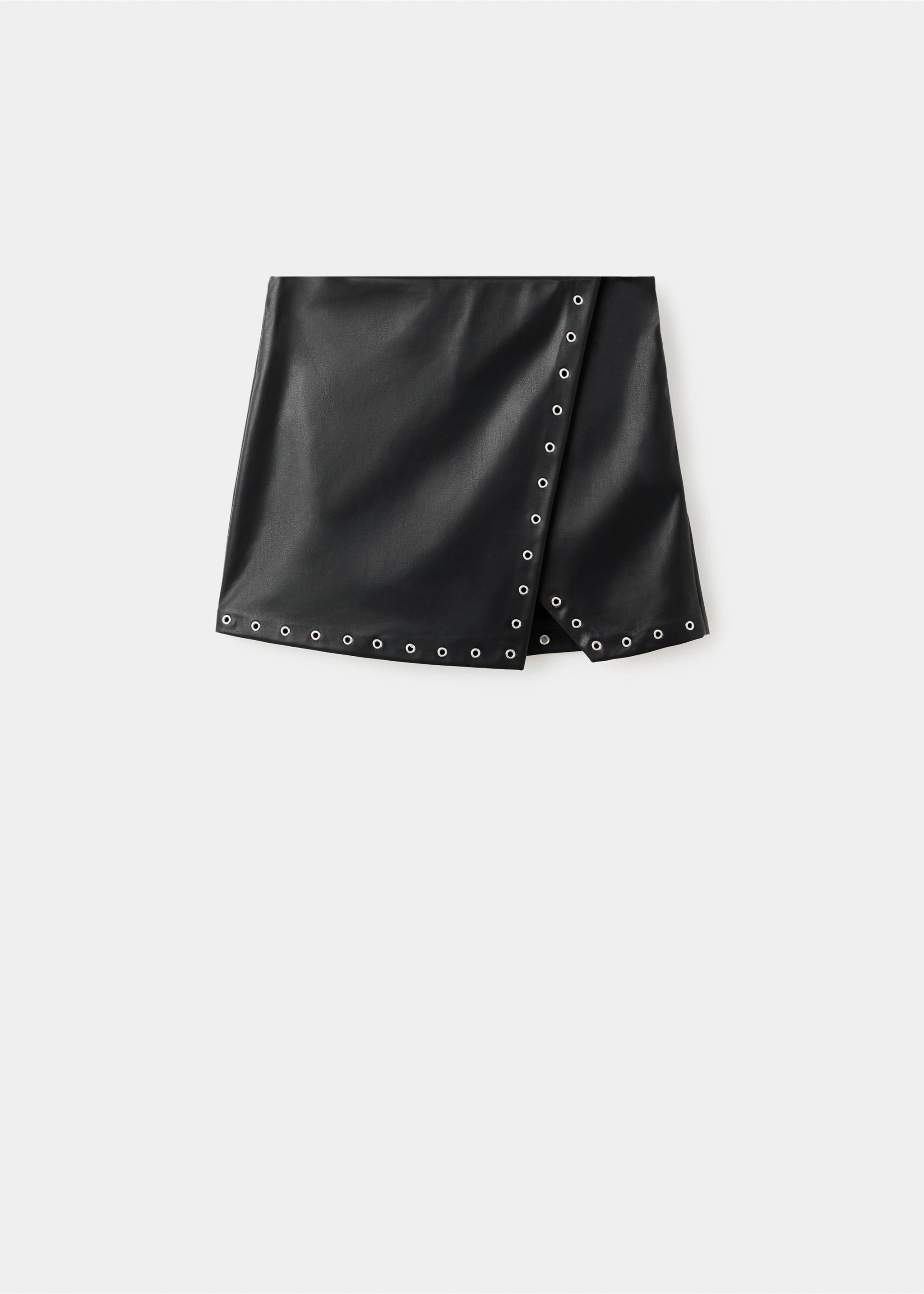 Rock-Culotte in Lederoptik mit Studs - Artikel ohne Model, Schwarz. Ref: 17066331-00.