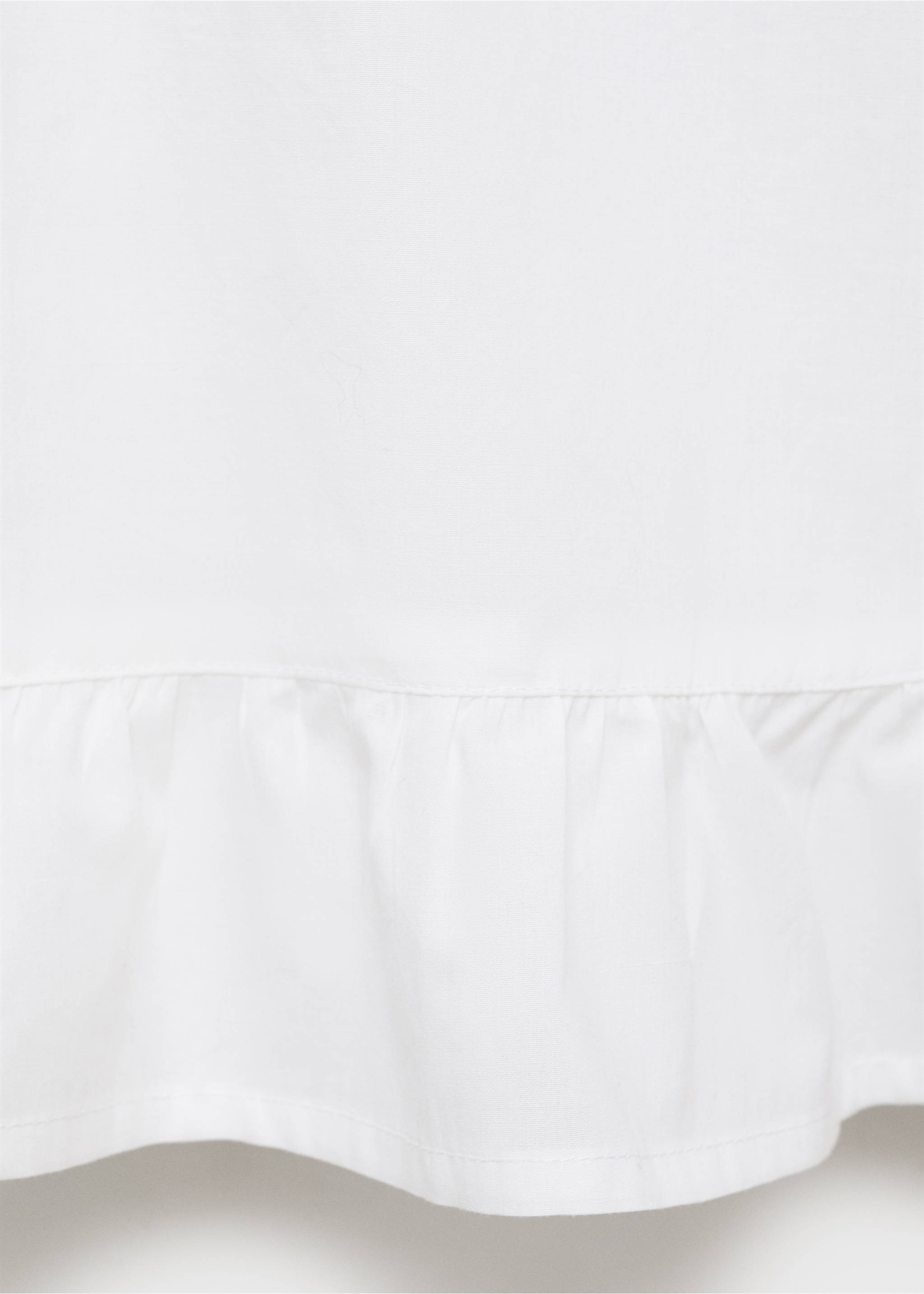 Ruffled cotton blouse - Details of the article 8, Off White. Ref: 17066332-00.
