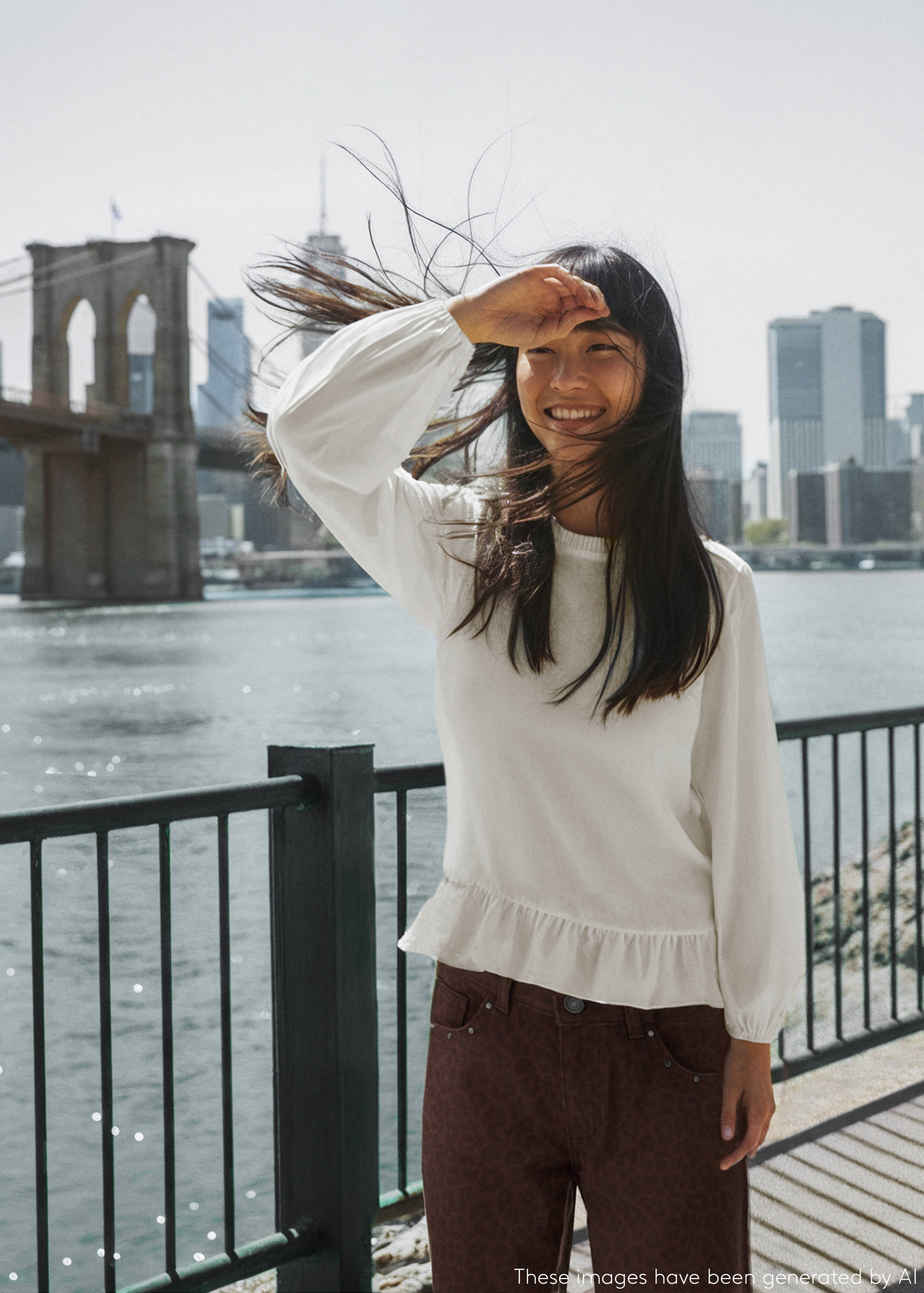 Ruffled cotton blouse - Details of the article 5