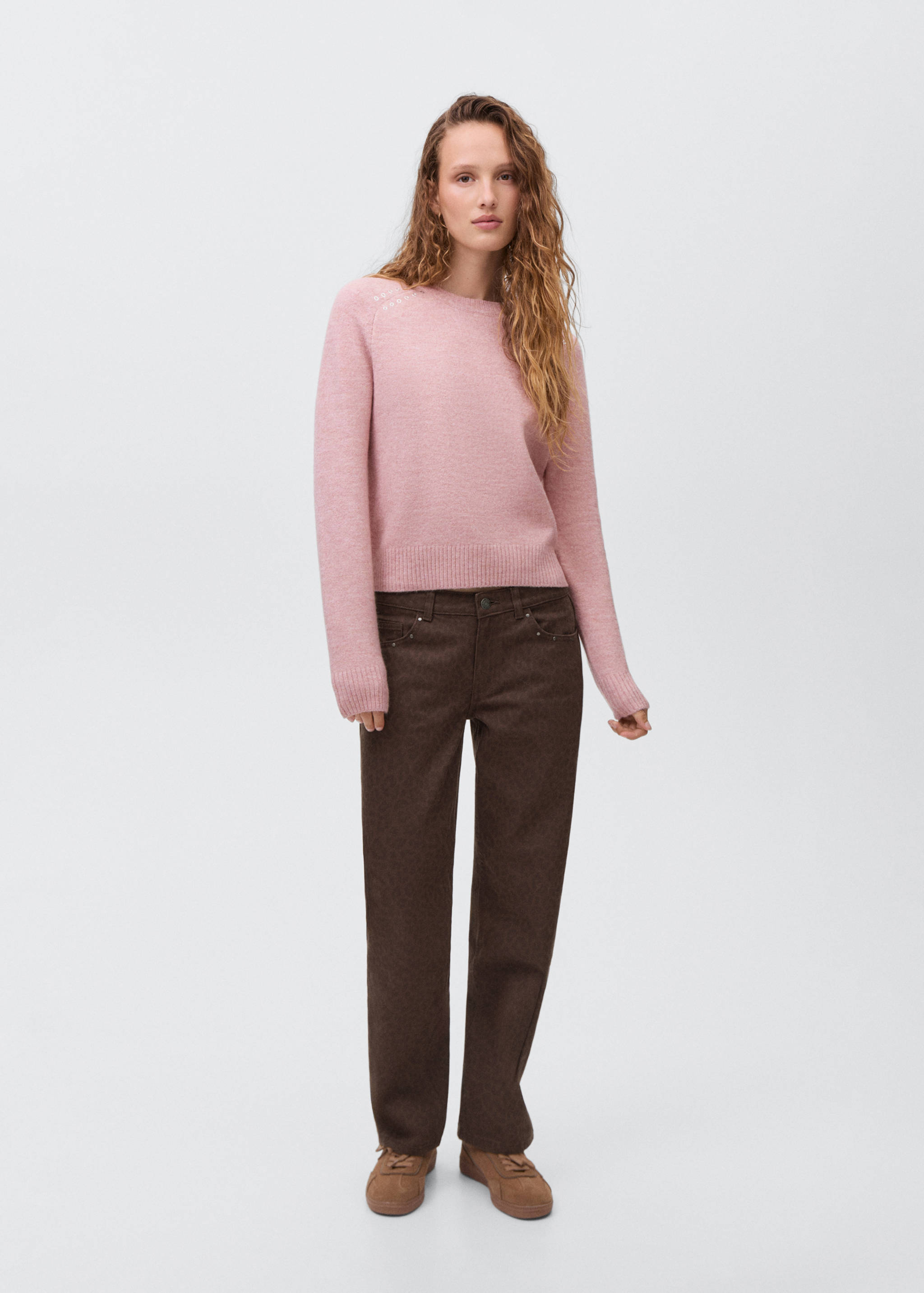 Wide-Leg-Jeans im Leopardenmuster - Allgemeine Ansicht
