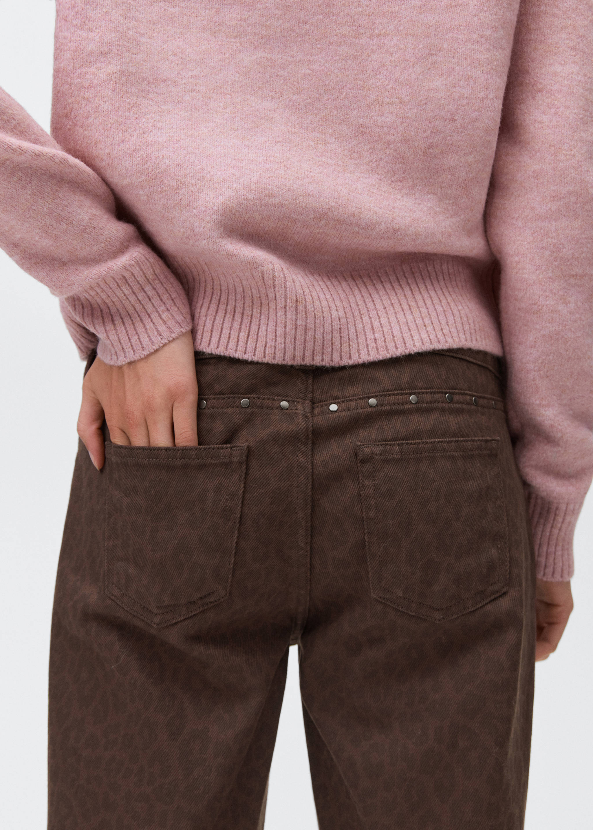 Wide-Leg-Jeans im Leopardenmuster - Detail des Artikels 3