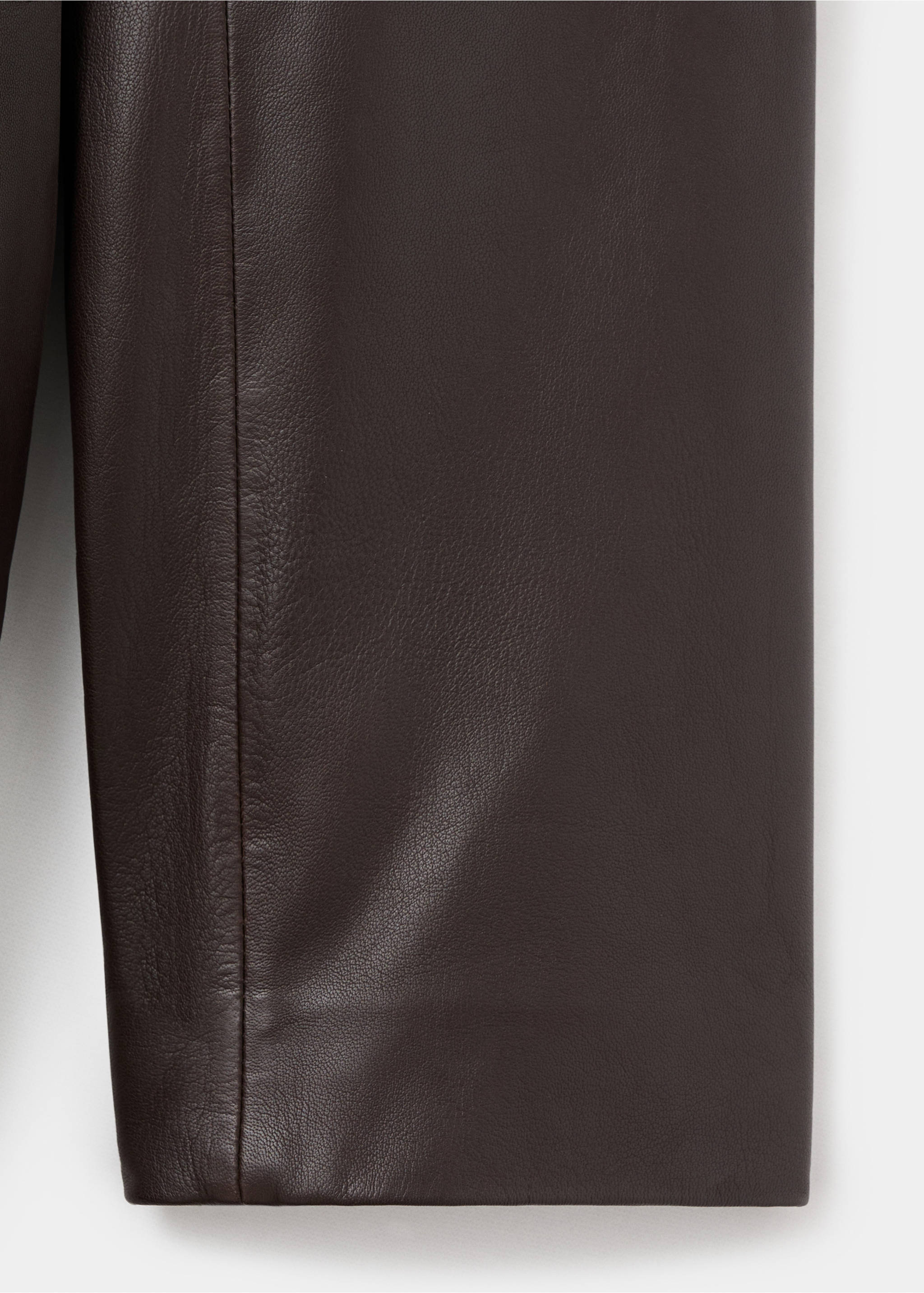 100% leather trench coat with belt - Details of the article 0, Brown. Ref: 17066343-00.