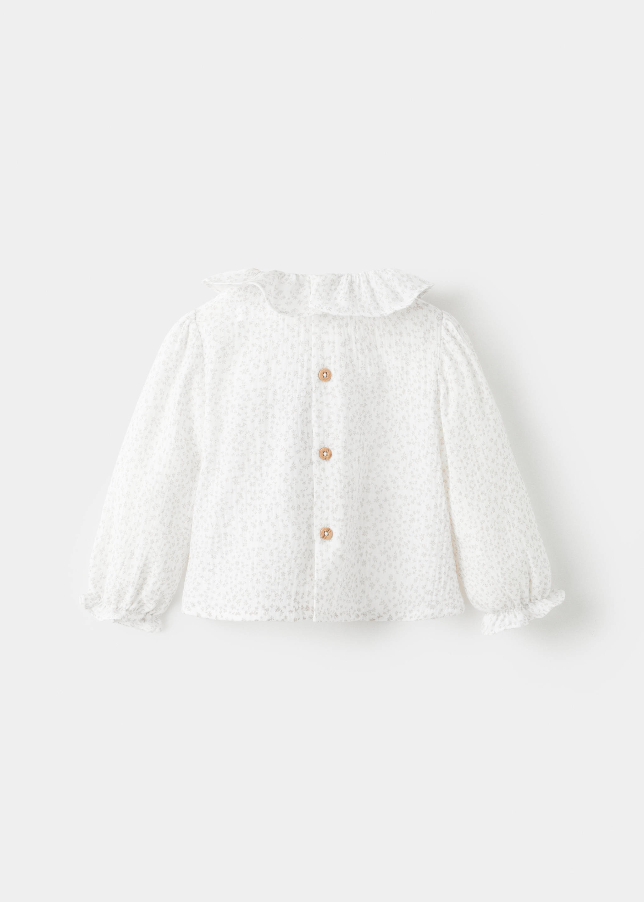 Blusa algodón estampado flores - Reverso del artículo