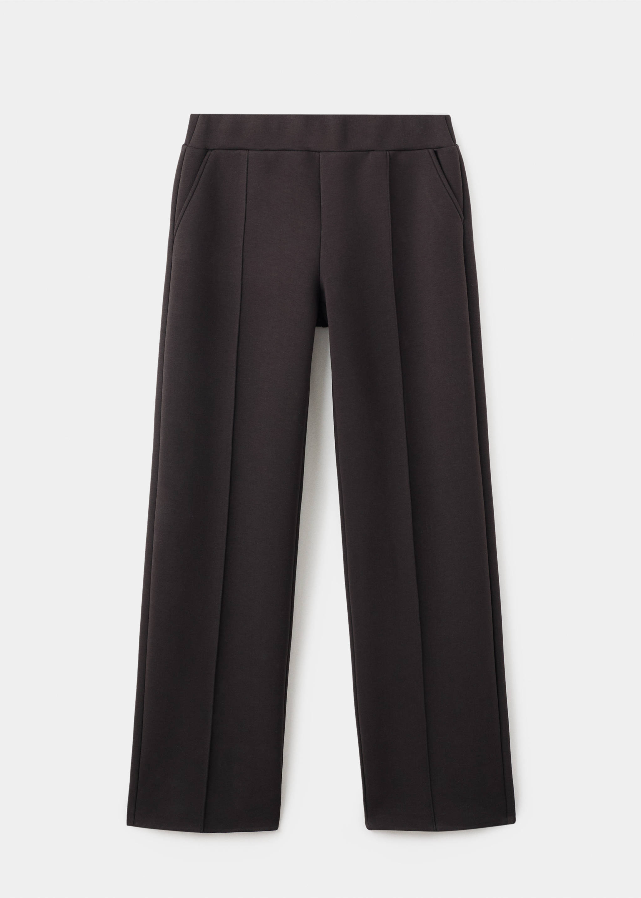 Jogger trousers with seam detail - Article without model, Brown. Ref: 17066358-00.