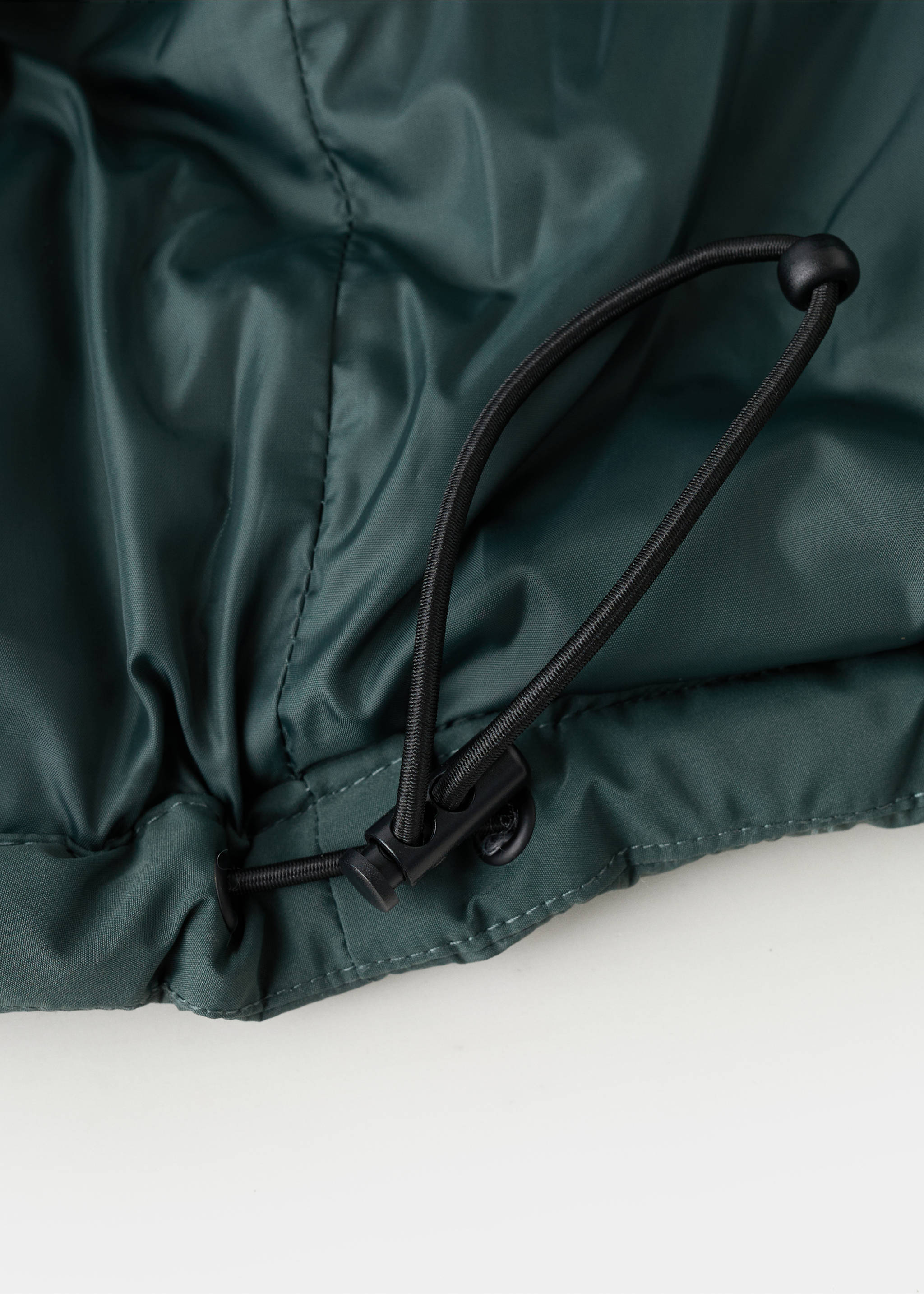 Hood puffer coat - Details of the article 0, Pastel Green. Ref: 17066720-00.