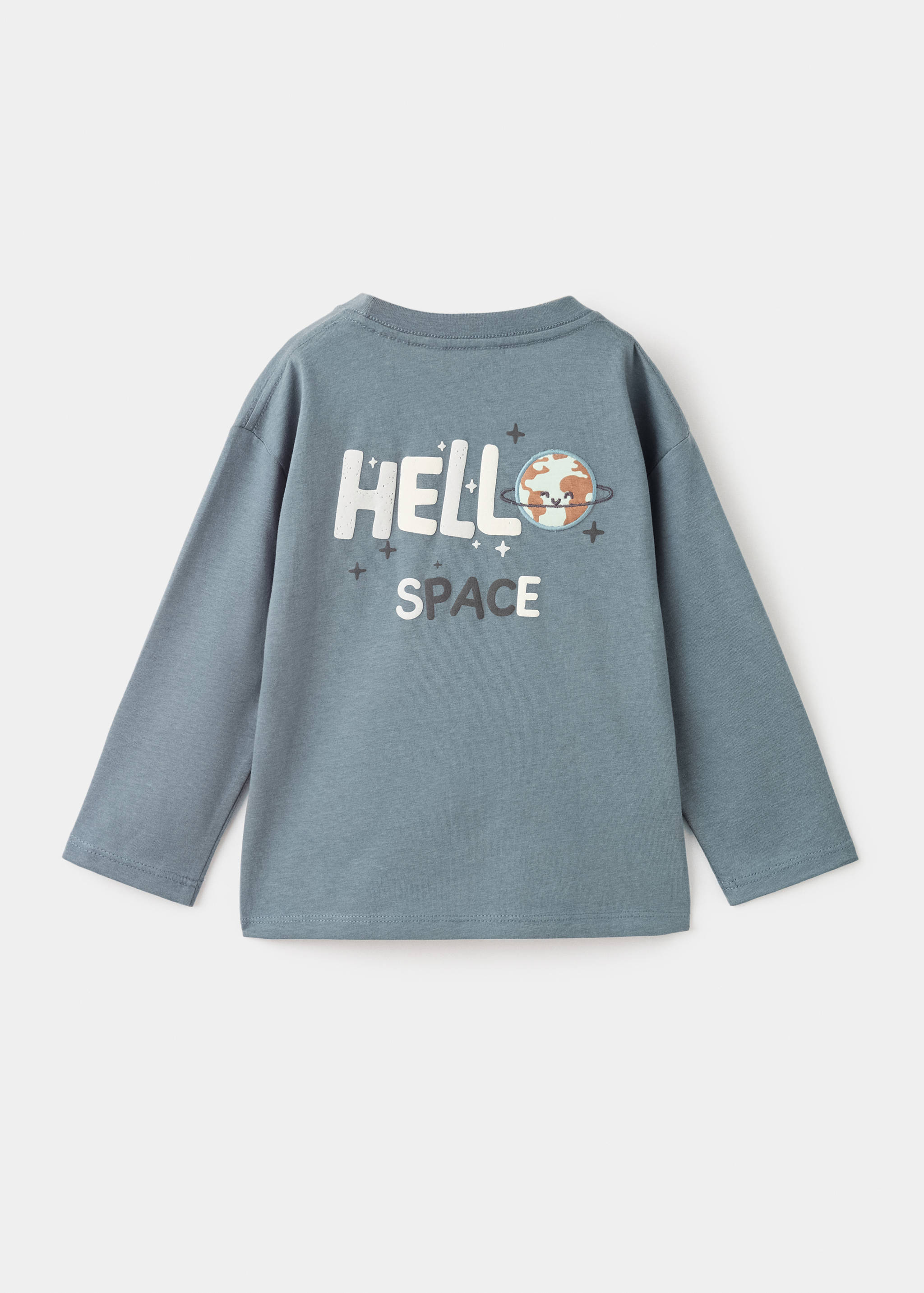 Printed cotton-blend T-shirt - Reverse of the article