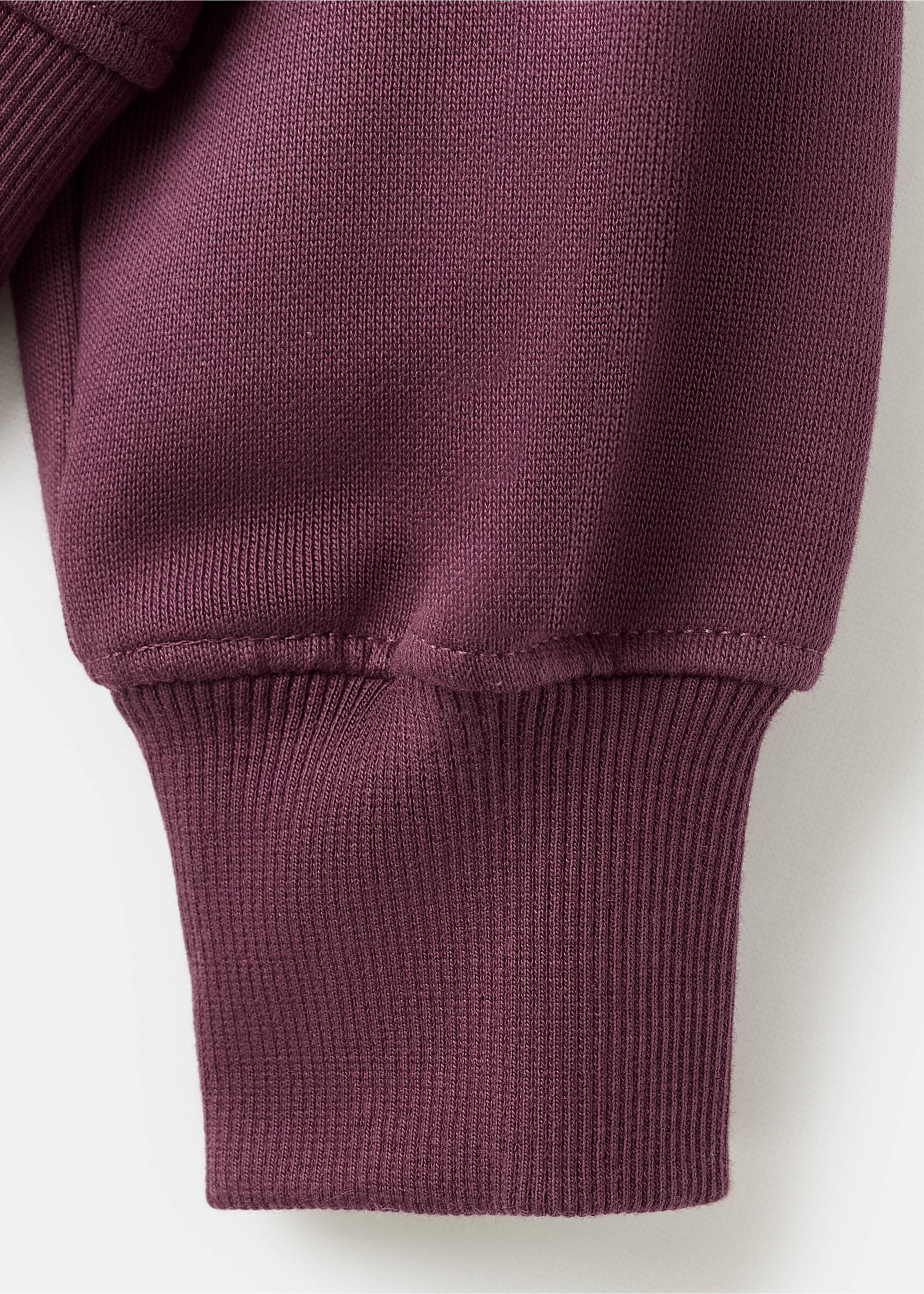 Sudadera algodón estampada - Detalle del artículo 8, Granate. Ref: 17066727-00.