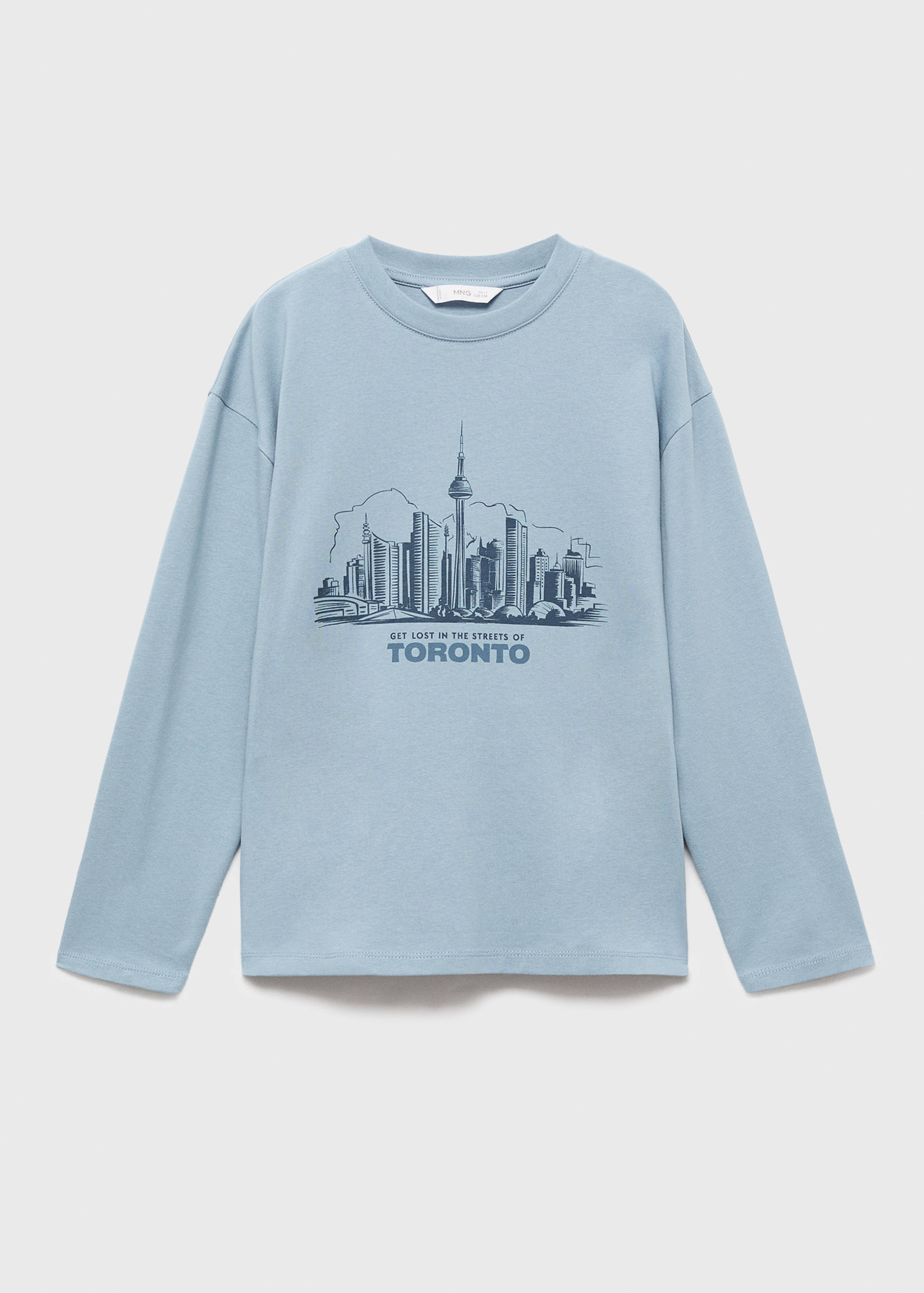 T-shirt manches longues imprimé - Article sans modèle