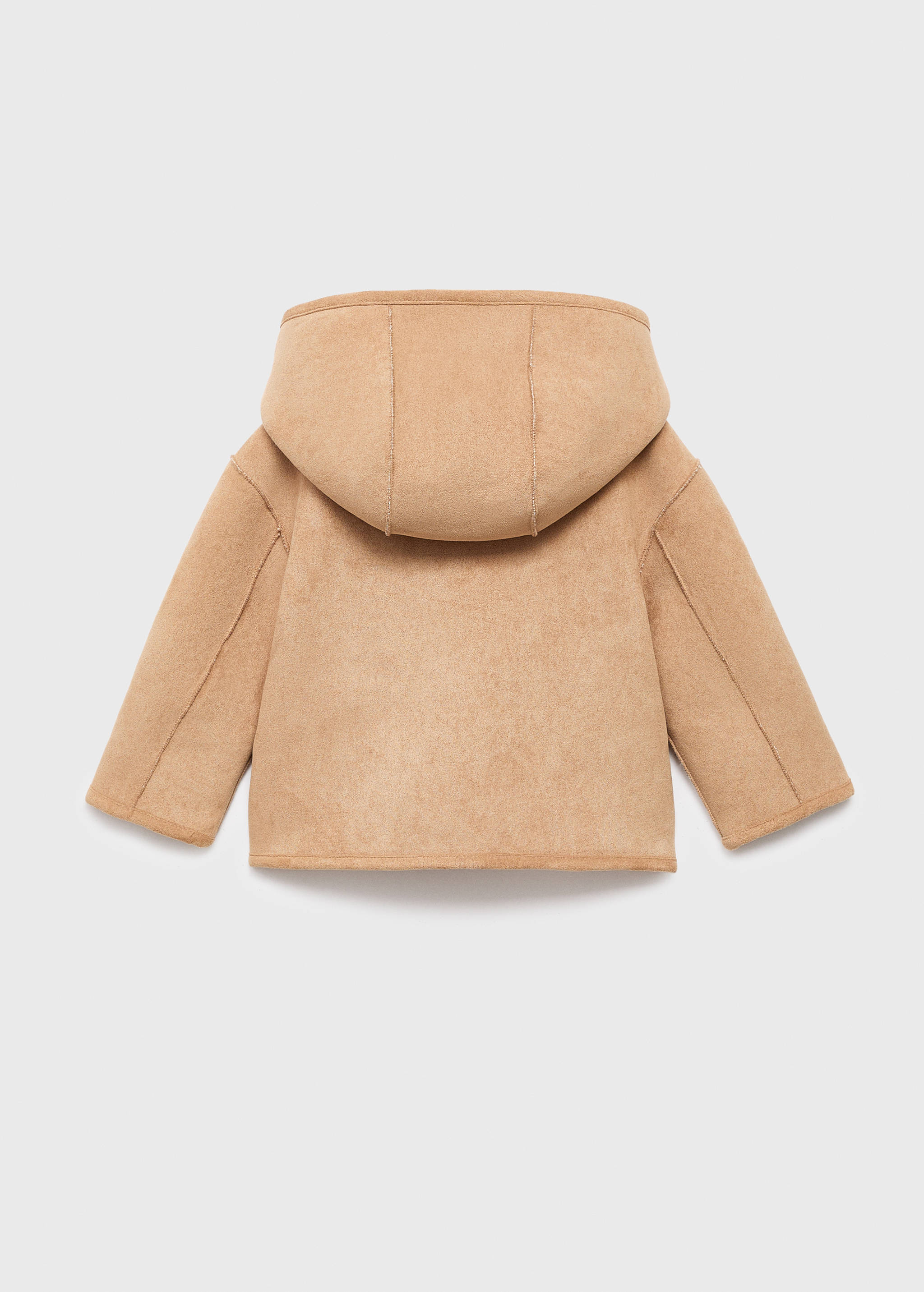 Reversible double-faced teddy coat - Reverse of the article