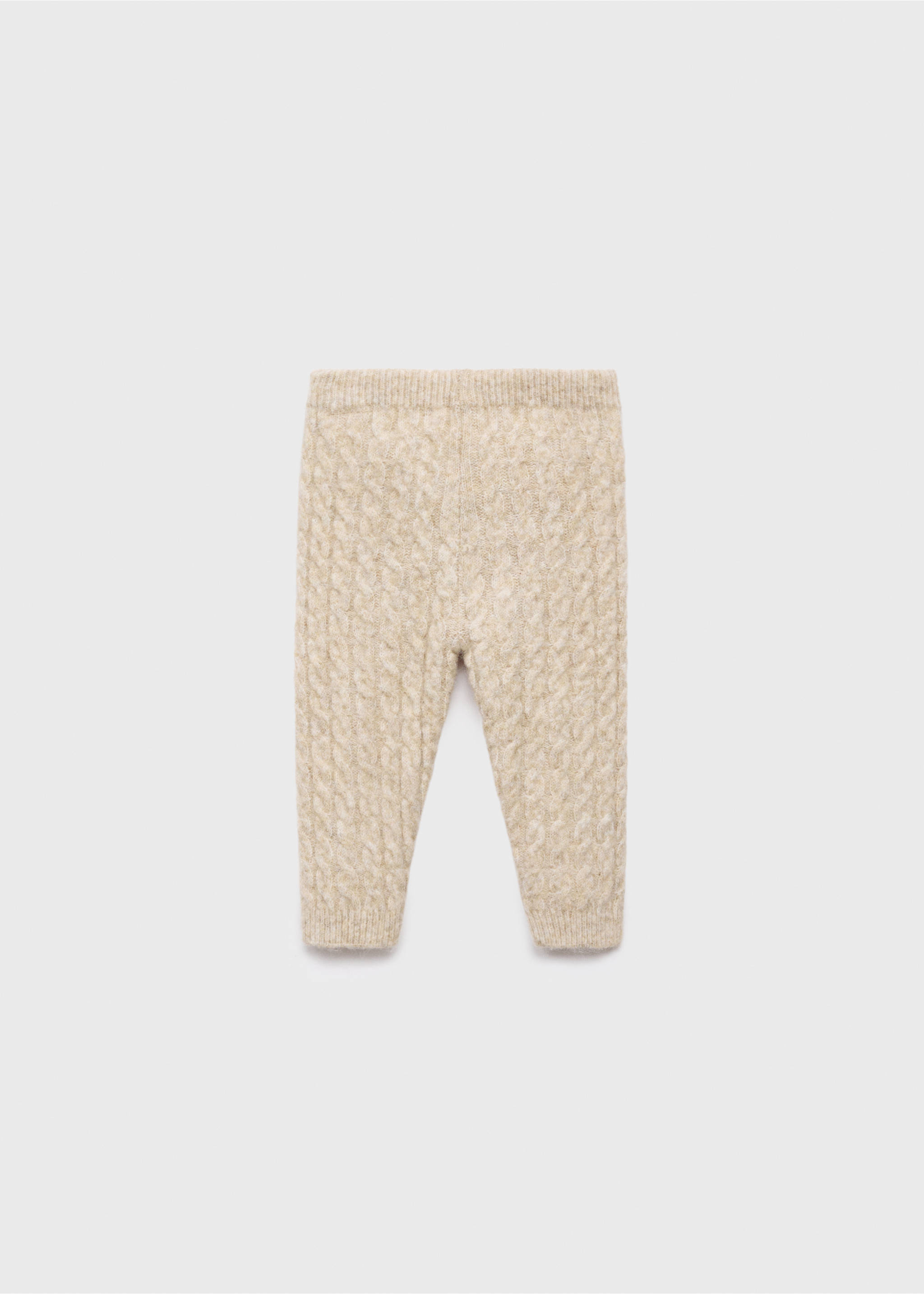 Knitted leggings - Reverse of the article, Sand. Ref: 17066737-00.