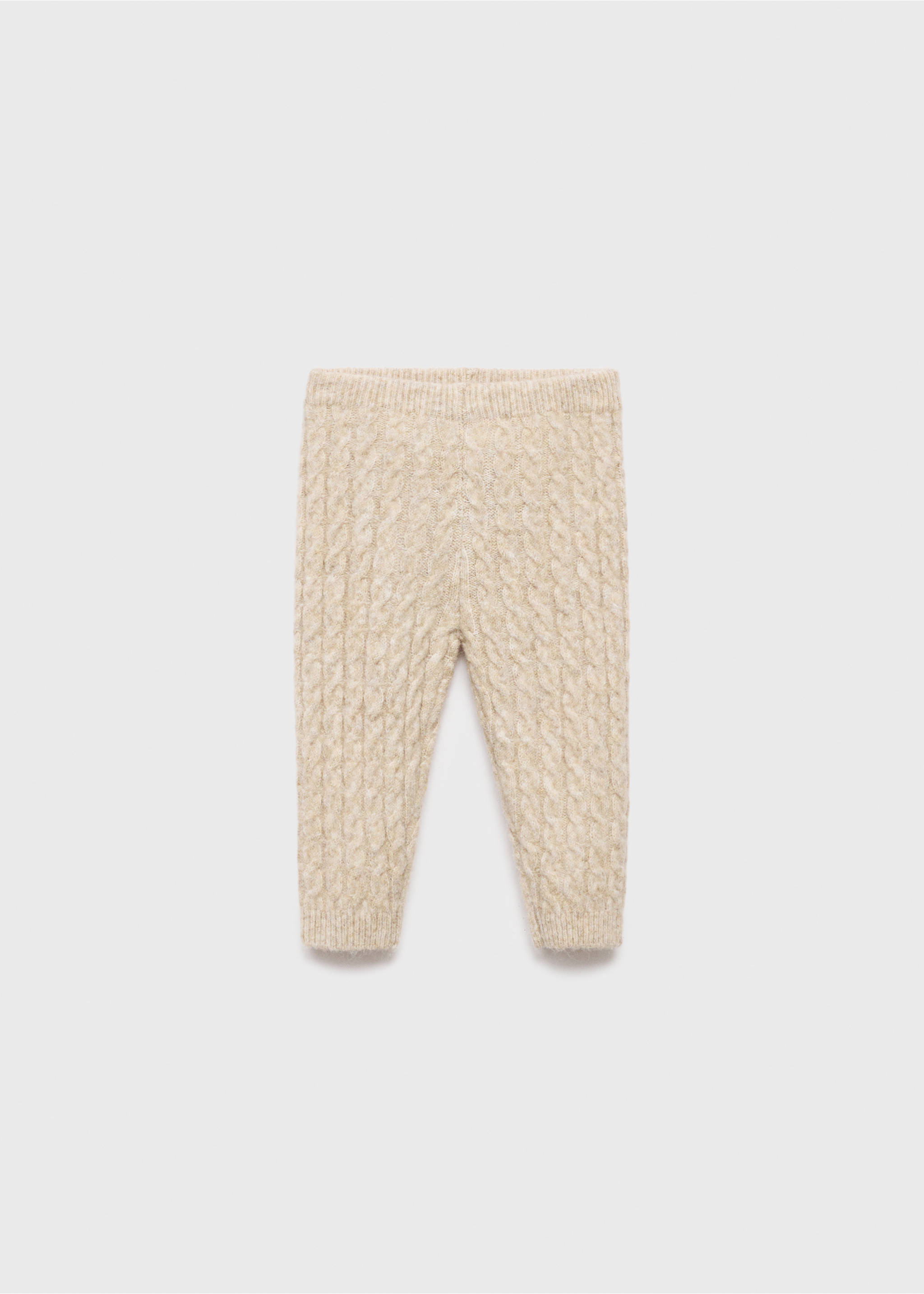 Knitted leggings - Article without model, Sand. Ref: 17066737-00.