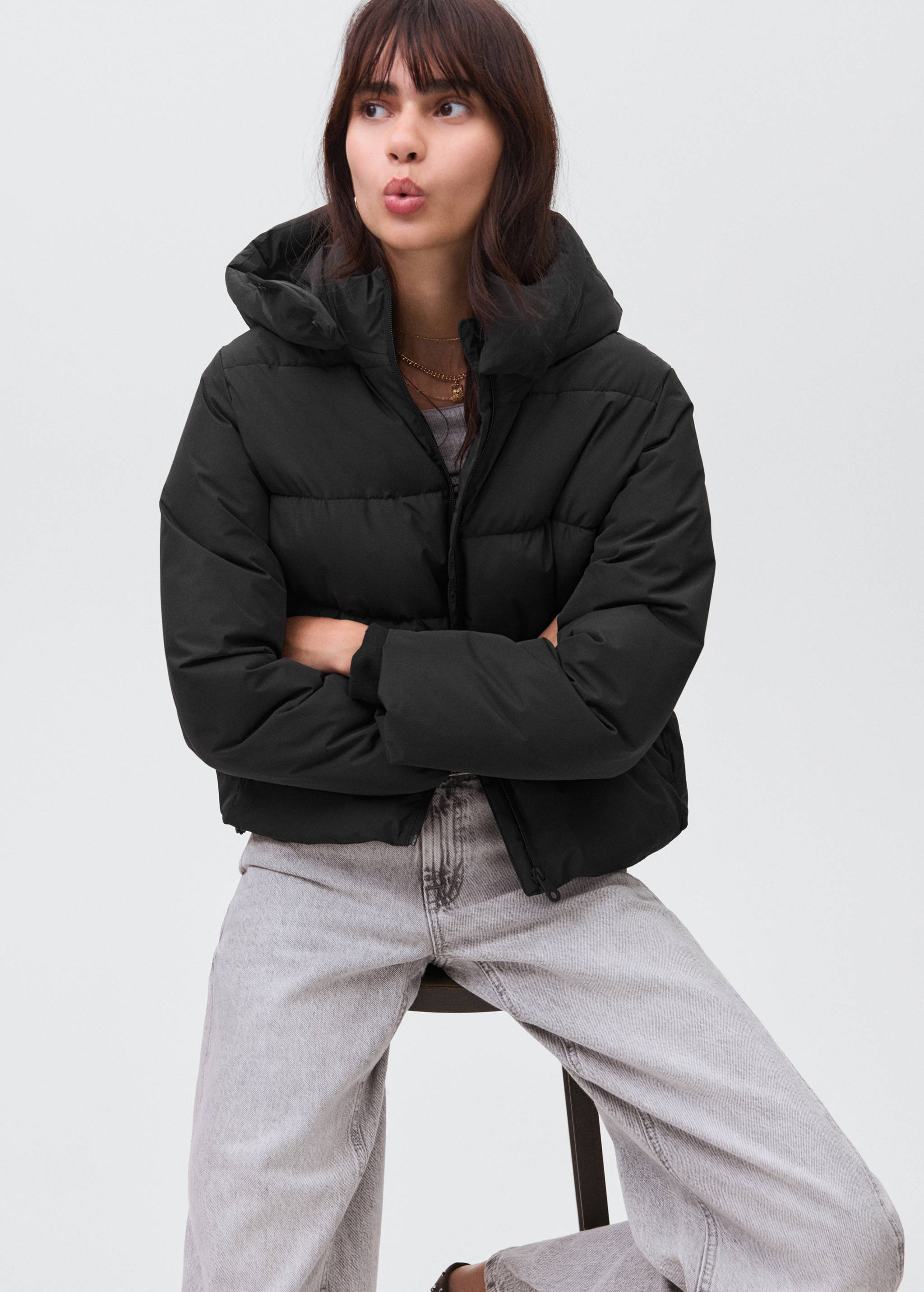 Gepolsterter Anorak mit Kapuze - Detail des Artikels 2