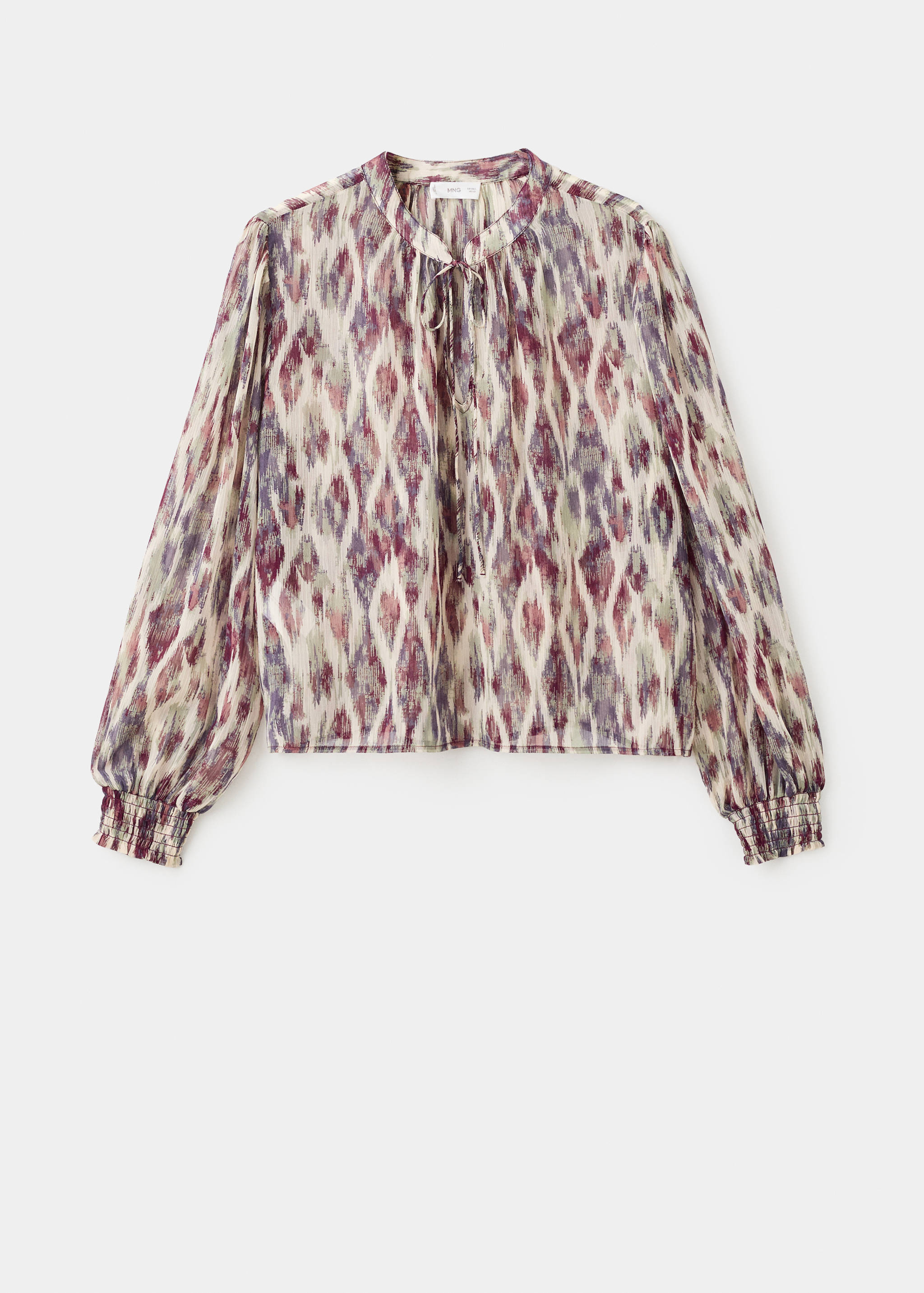 Blusa estampada semitransparente - Artículo sin modelo