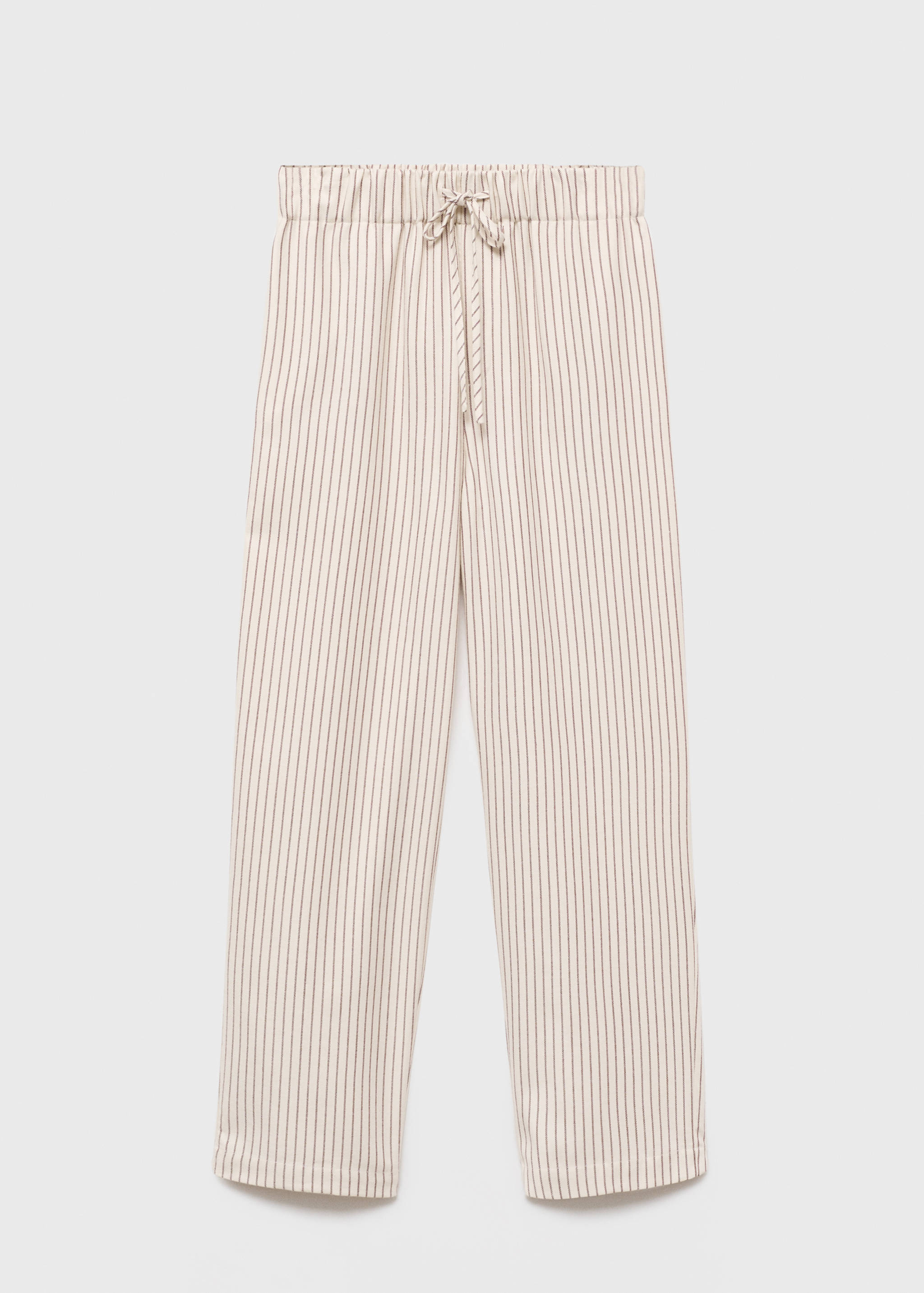 Flanellhose mit gewebtem Streifen - Artikel ohne Model