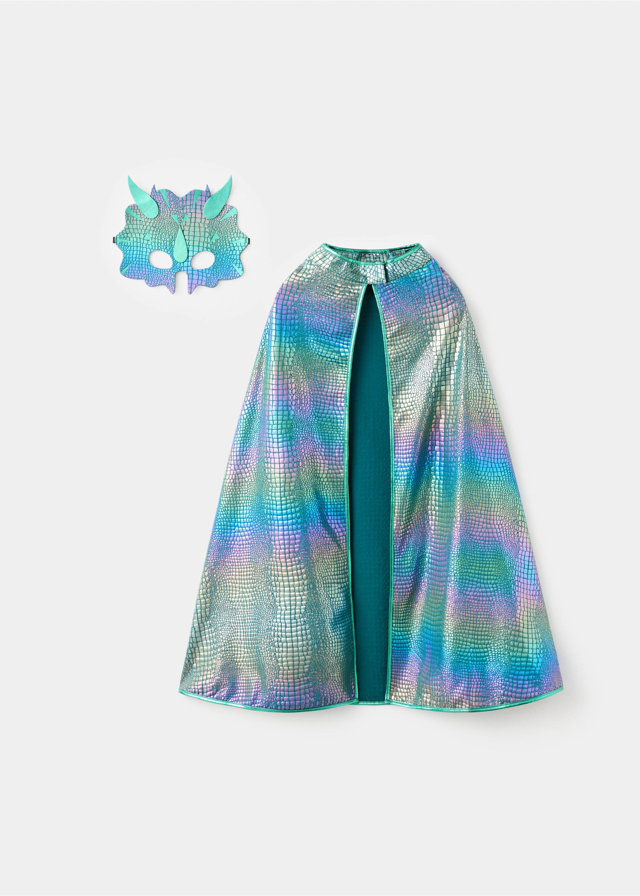 Dragon-mask cloak - Article without model, Green. Ref: 17067131-00.