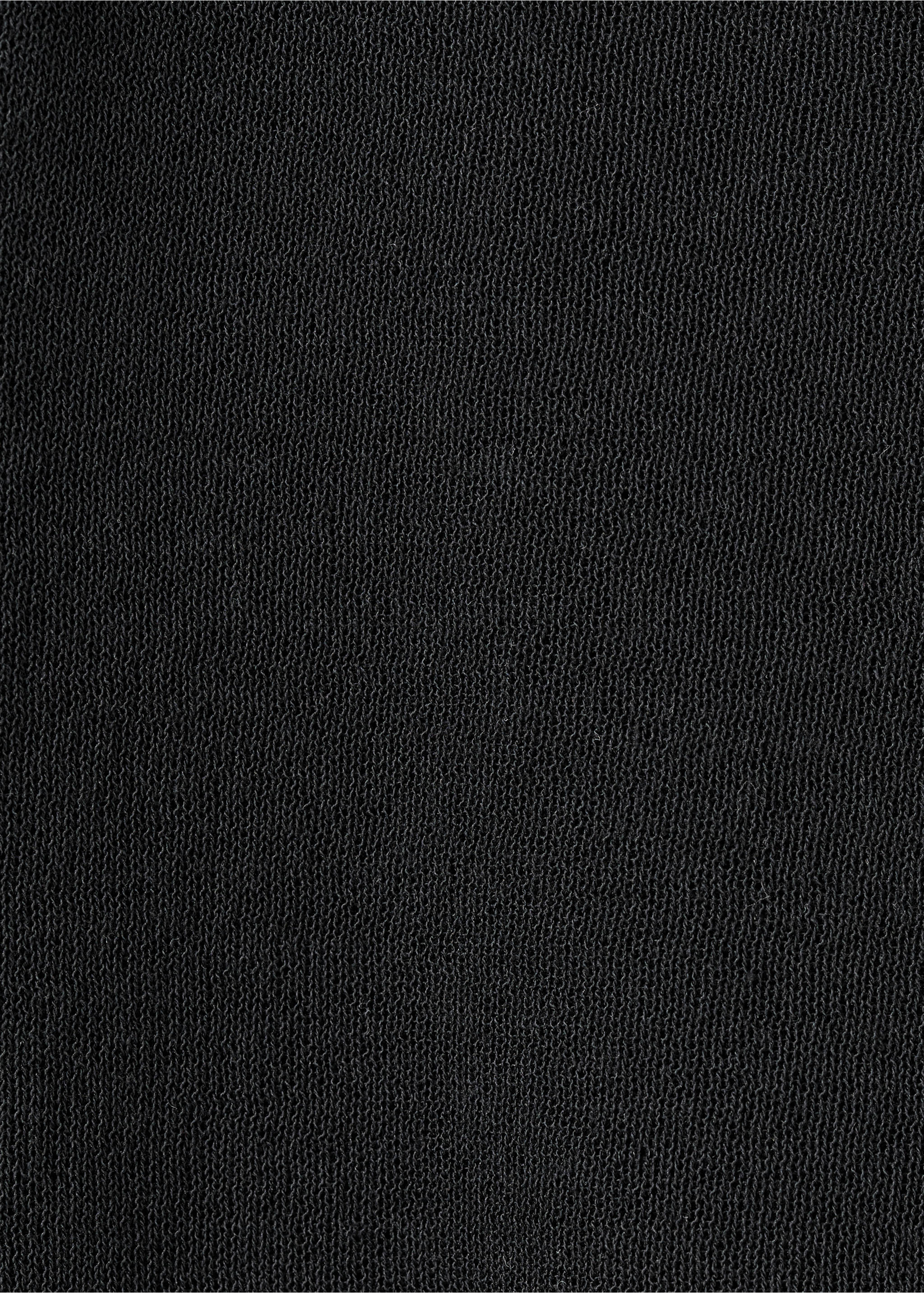 T-shirt with asymmetrical neckline - Details of the article 0, Black. Ref: 17067762-00.