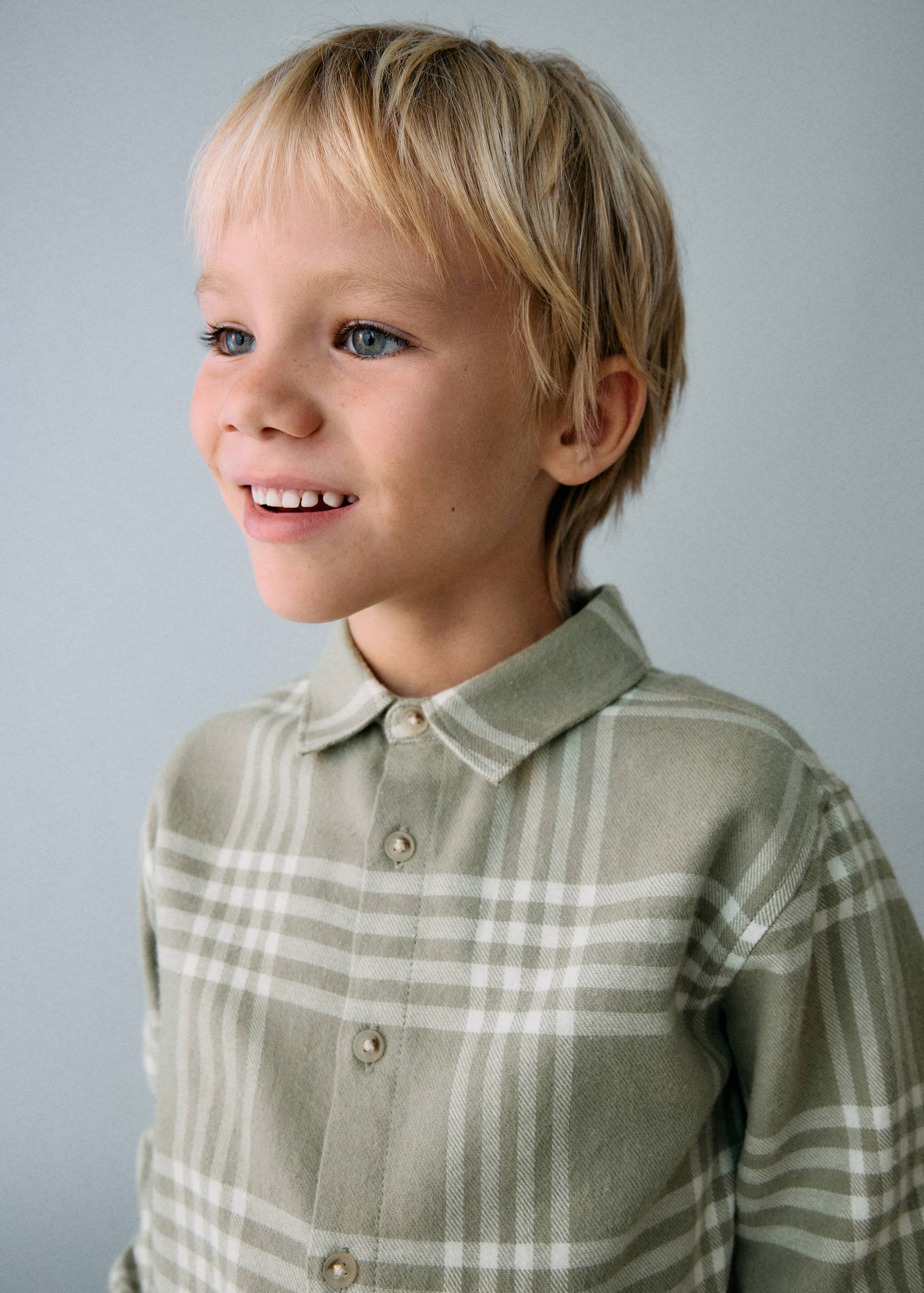 Cotton check shirt - Details of the article 1