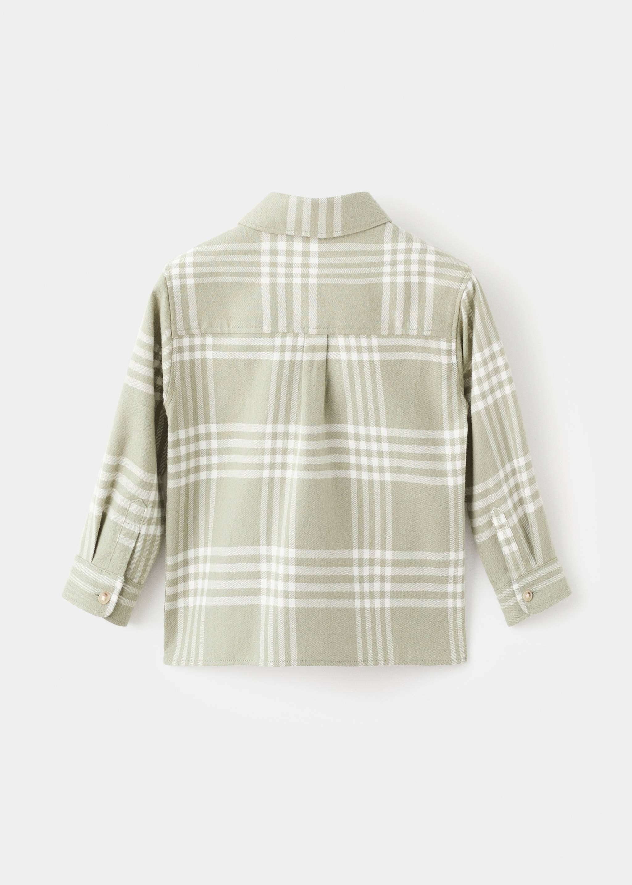 Cotton check shirt - Reverse of the article
