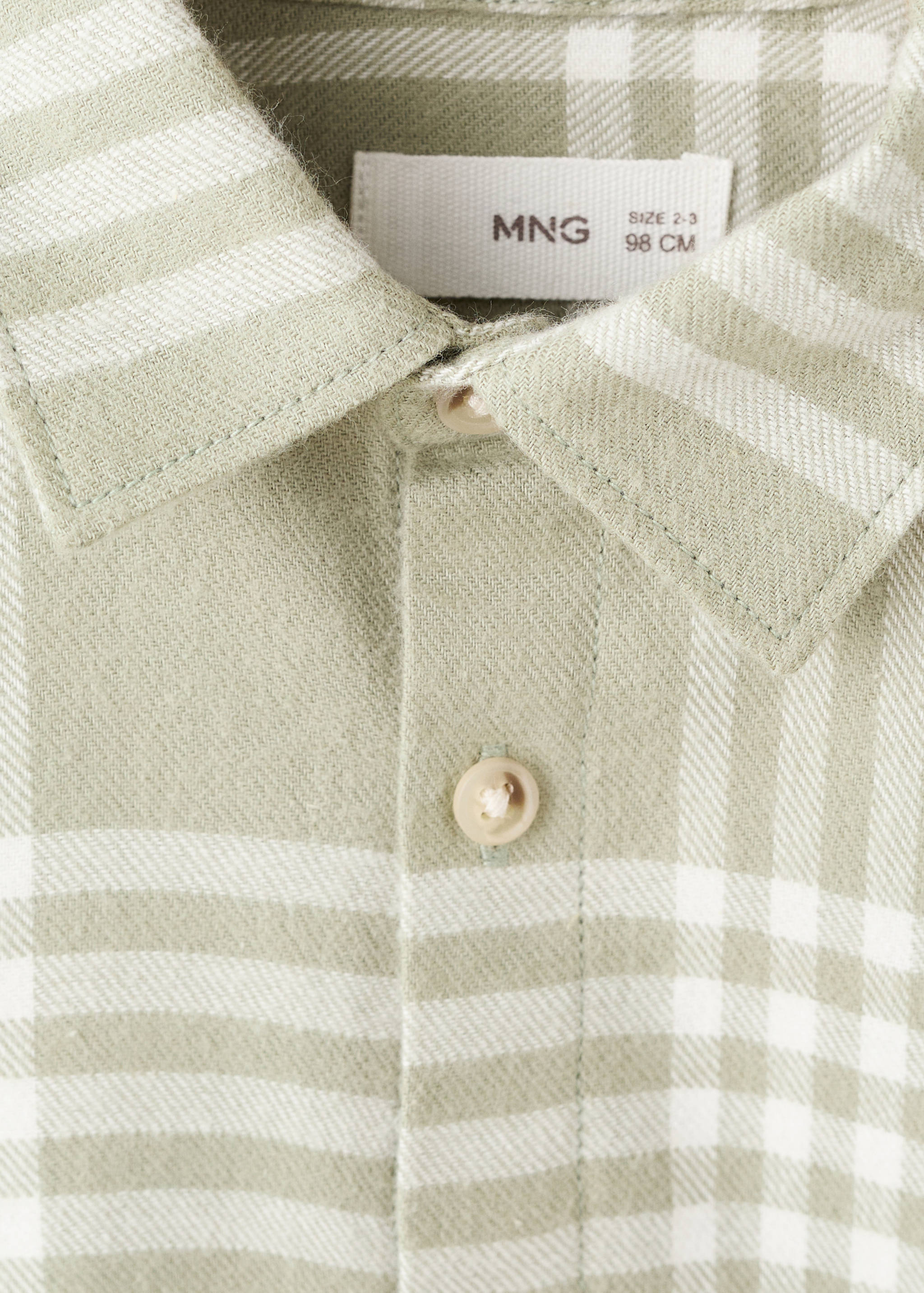 Cotton check shirt - Details of the article 8