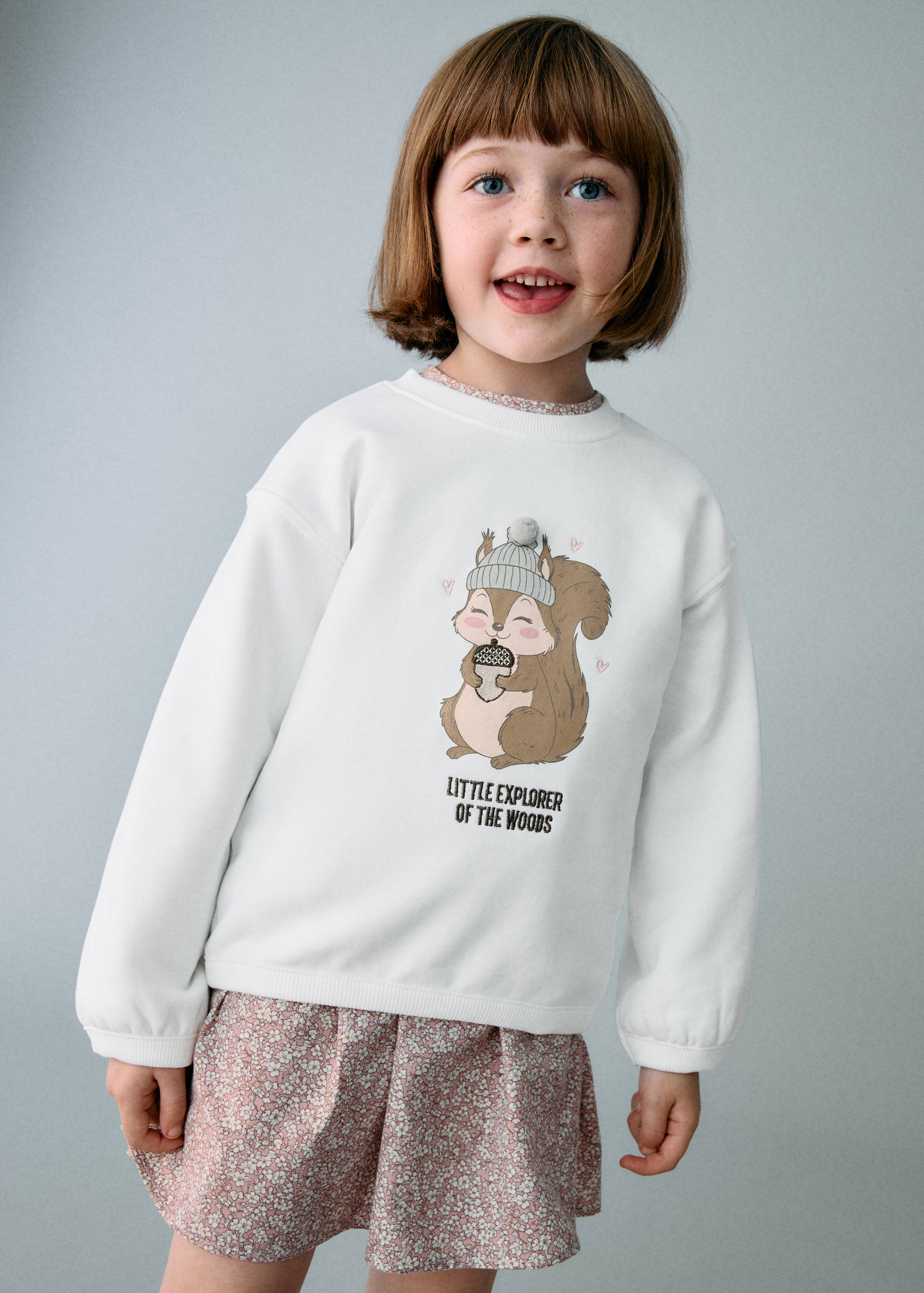 Printed embroidered sweatshirt - Medium plane