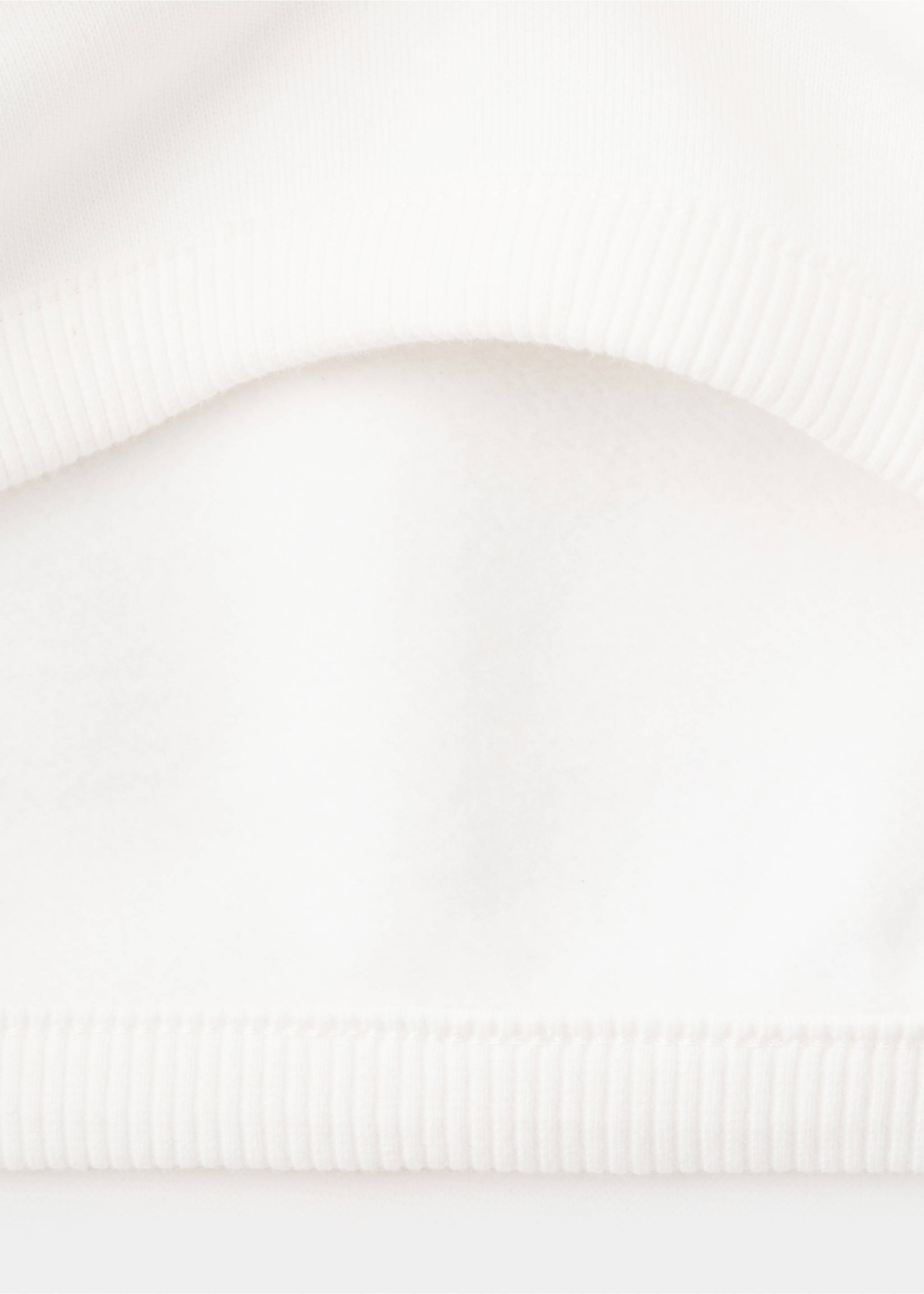 Printed embroidered sweatshirt - Details of the article 0, Off White. Ref: 17067767-00.