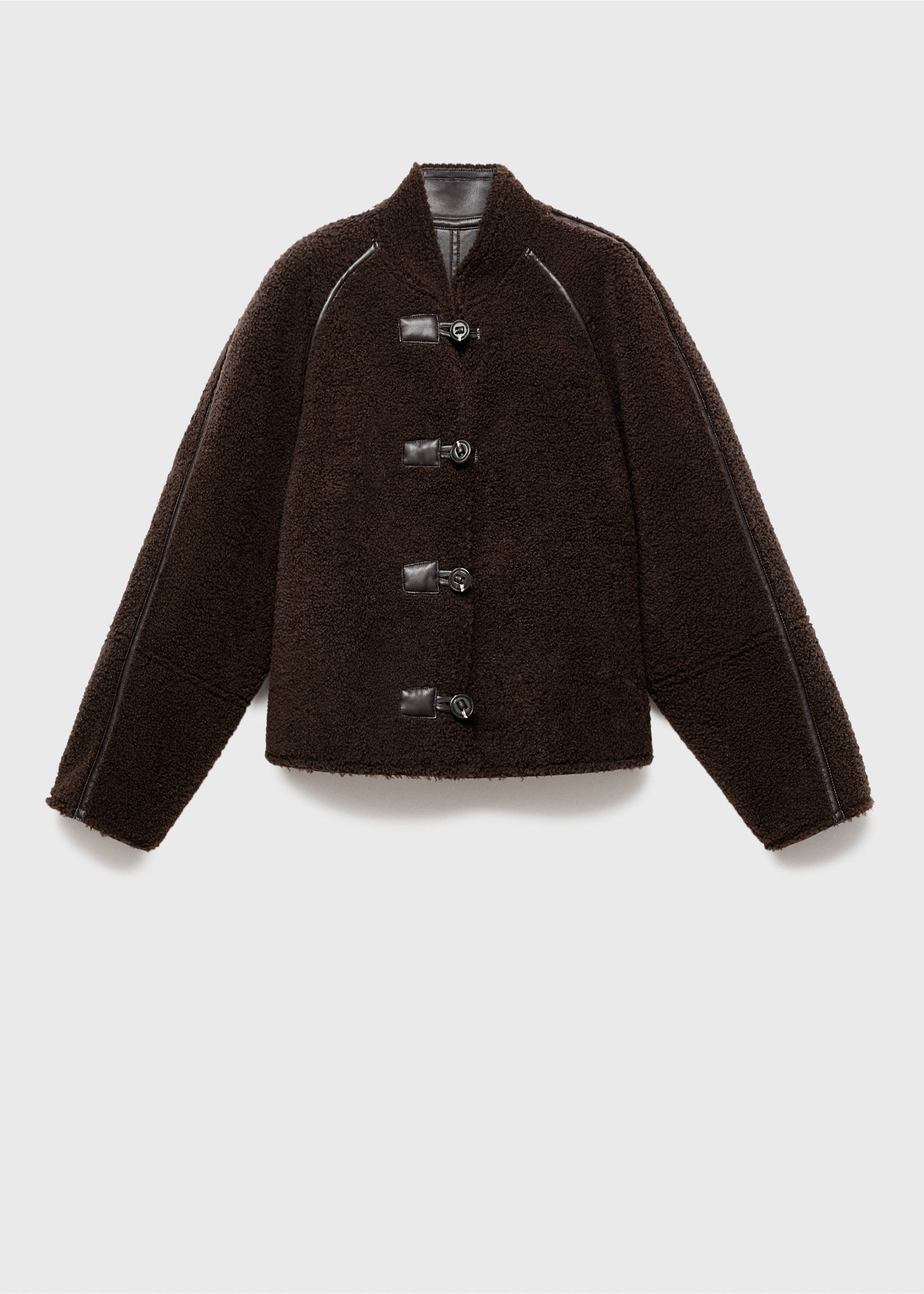Reversible shearling jacket - Article without model, Black. Ref: 17067768-00.