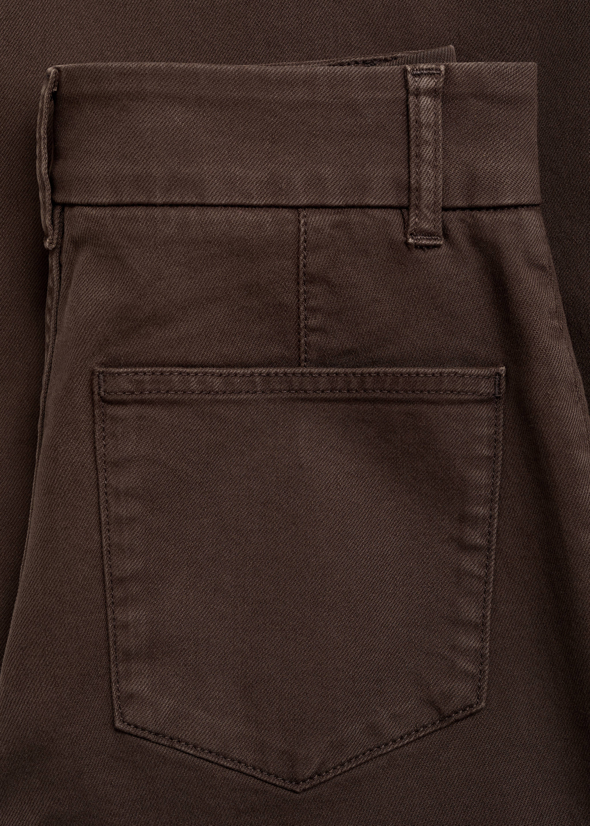 High-waisted wide leg jeans with stitching - Details of the article 0