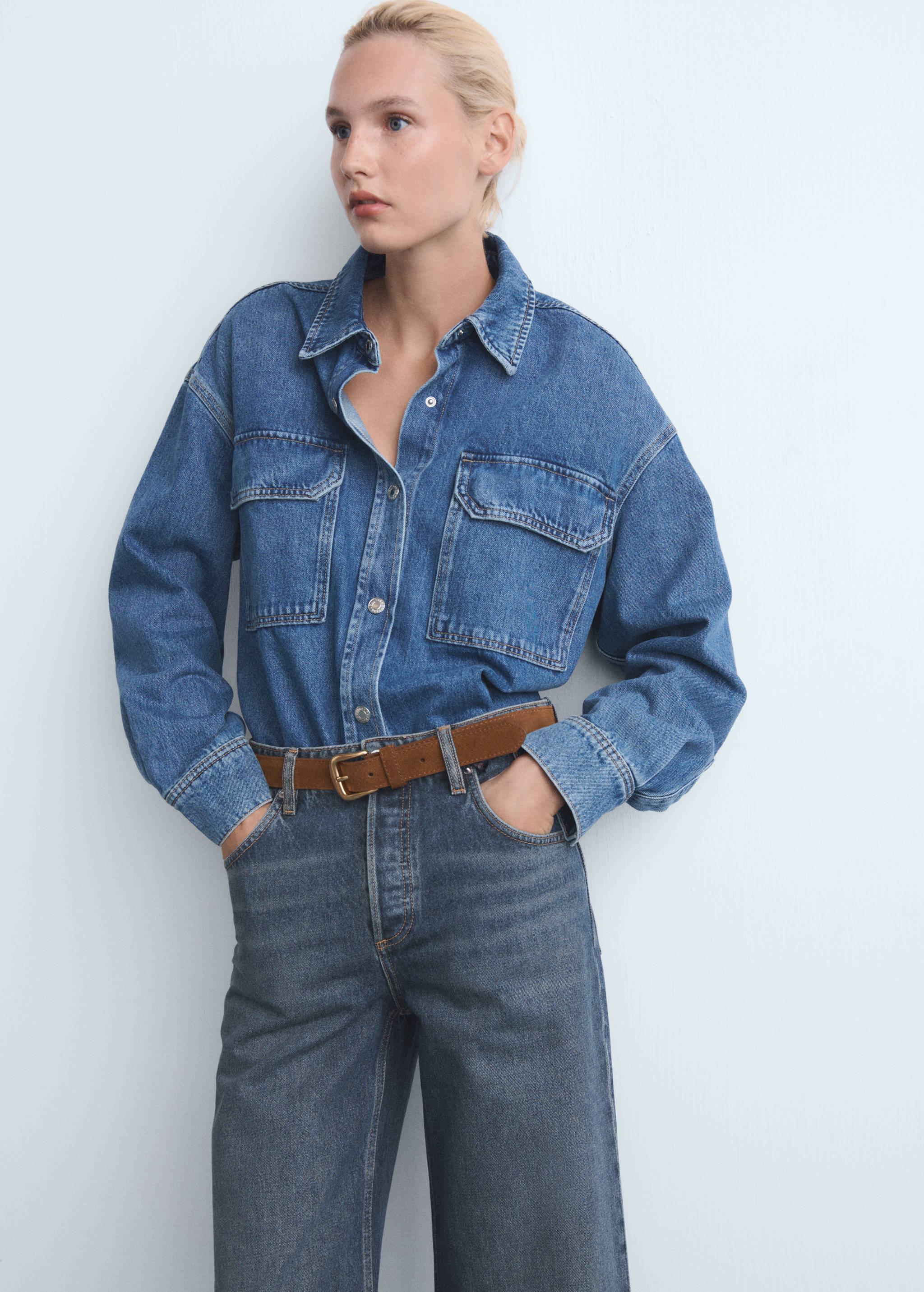 Jean large à boutons - Détail de l'article 1