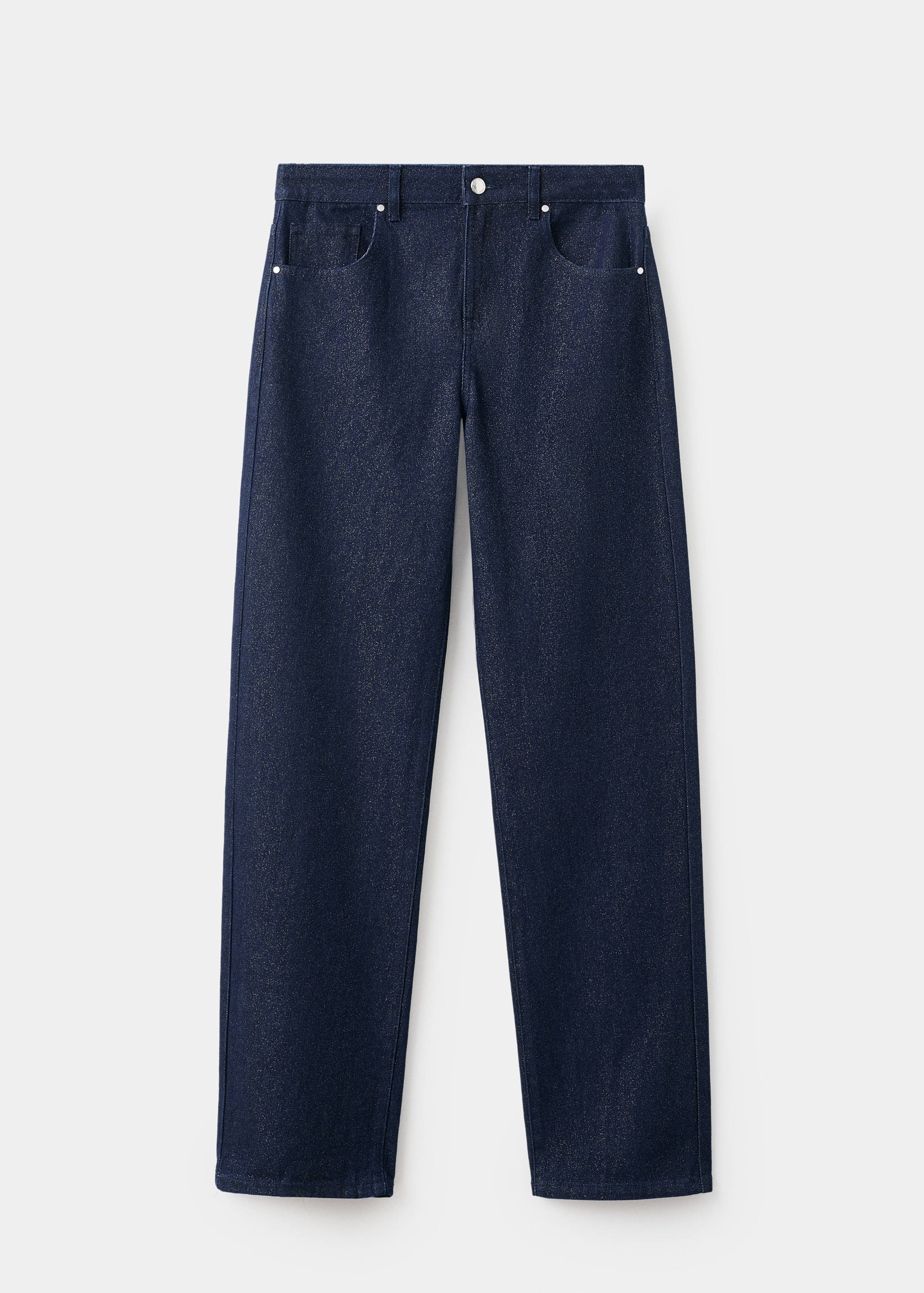 Shiny straight-leg jeans - Article without model