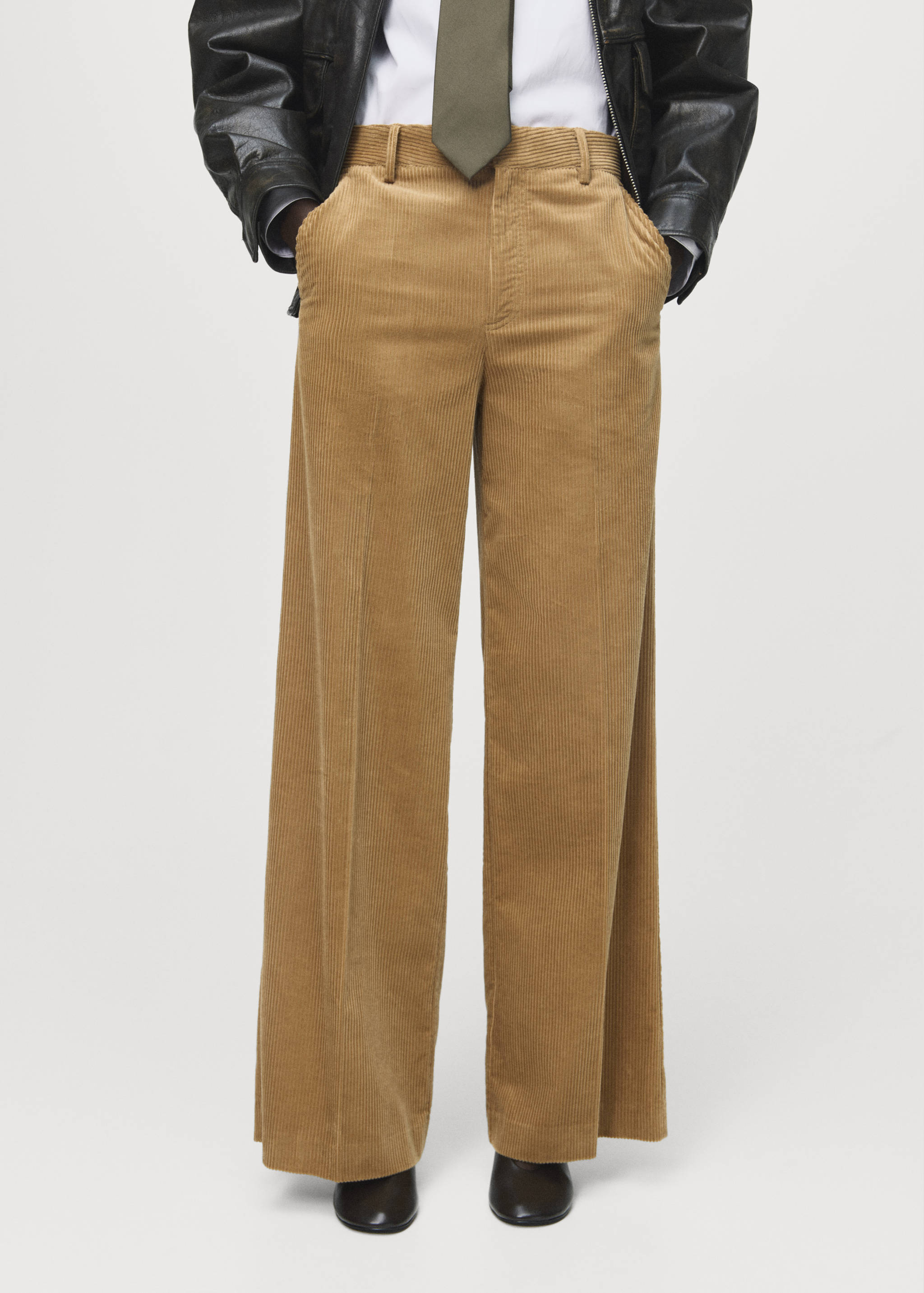 Wideleg corduroy broek - Middenvlak