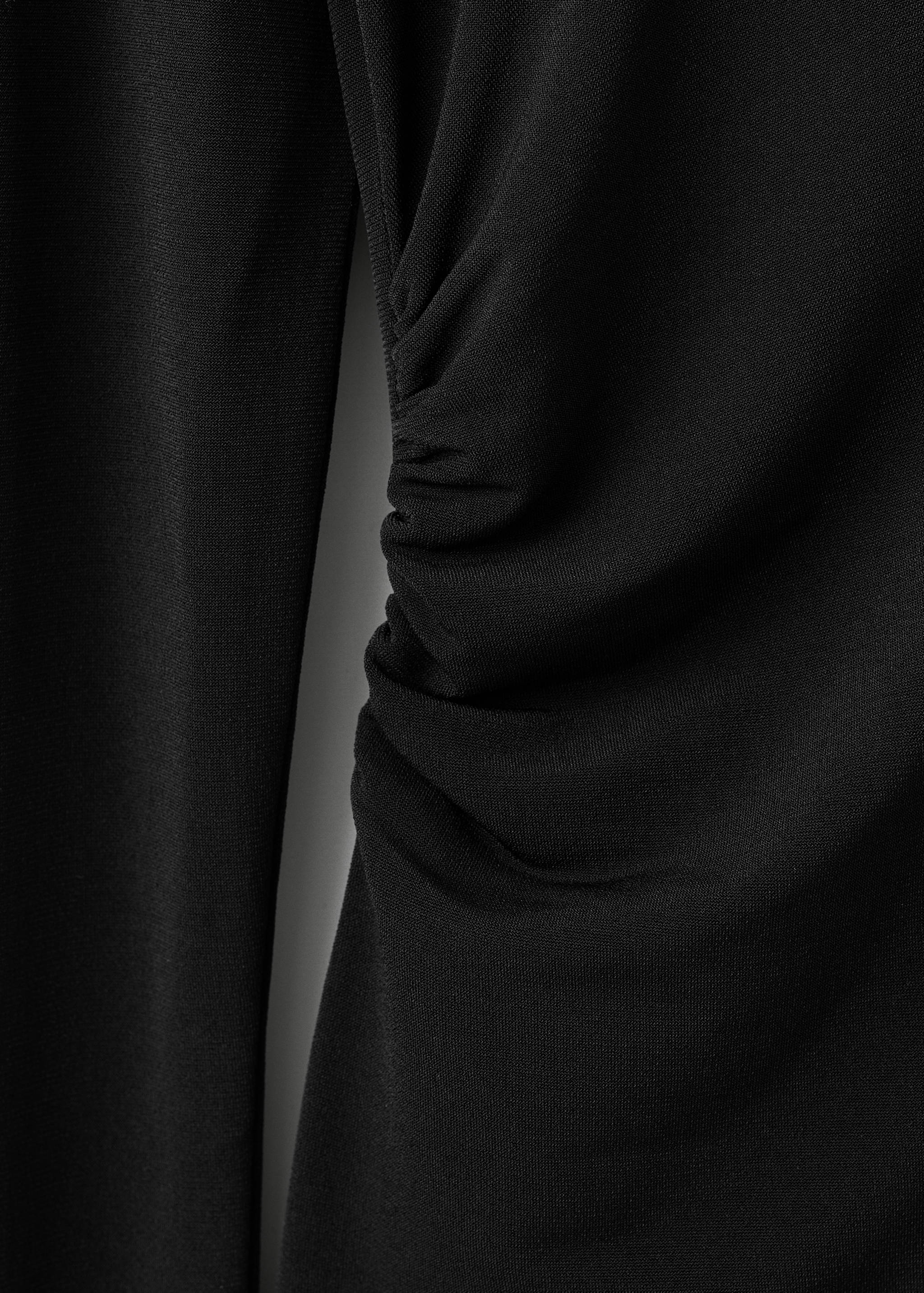 Strapless t-shirt with metallic detail - Details of the article 0