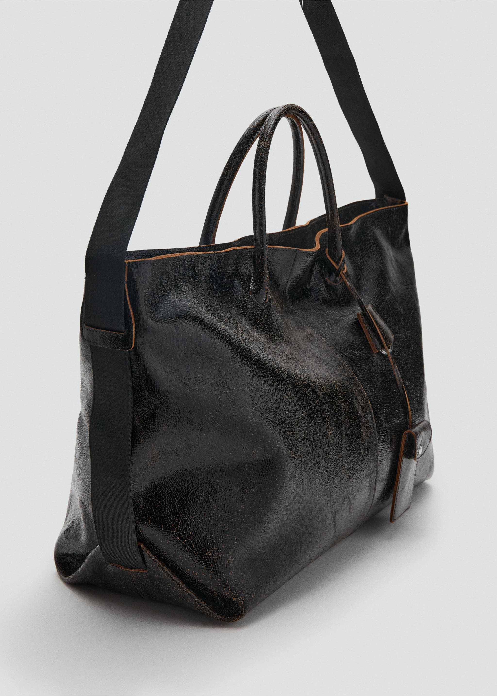 Maxi sac cabas en cuir - Détail de l'article 1, Noir. Ref: 17067812-00.