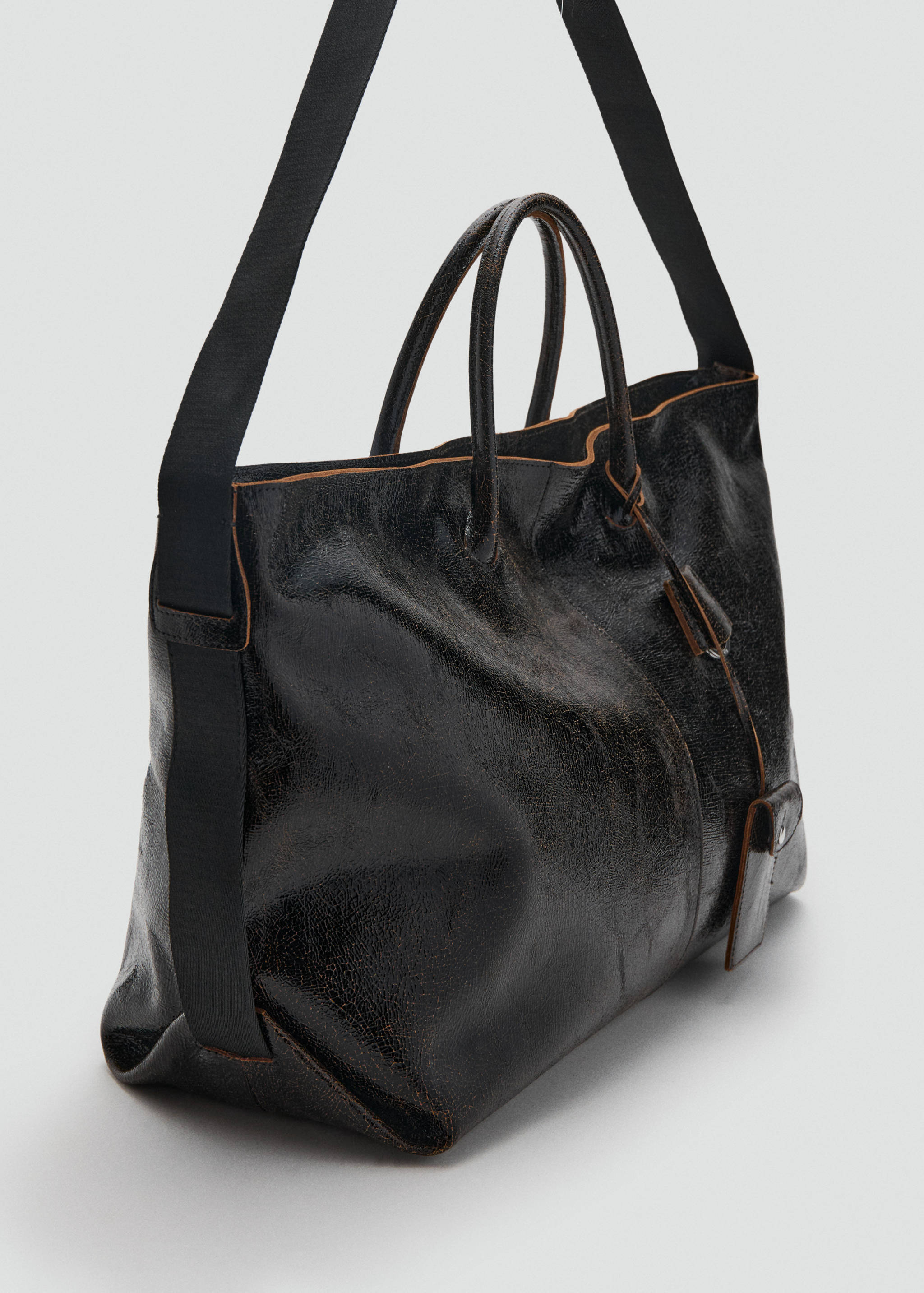 Leather maxi shopper bag - Details of the article 1