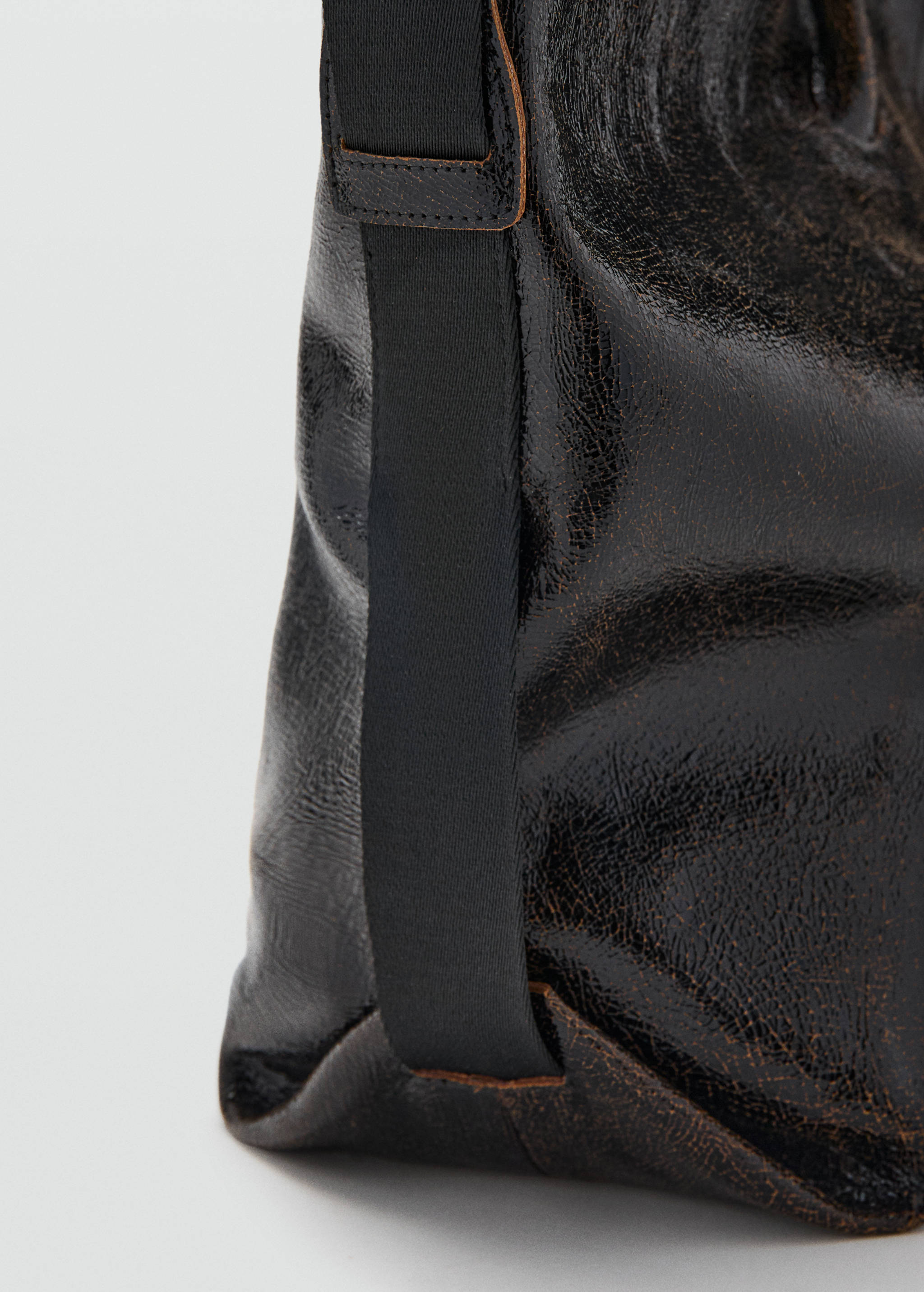 Leather maxi shopper bag - Details of the article 2