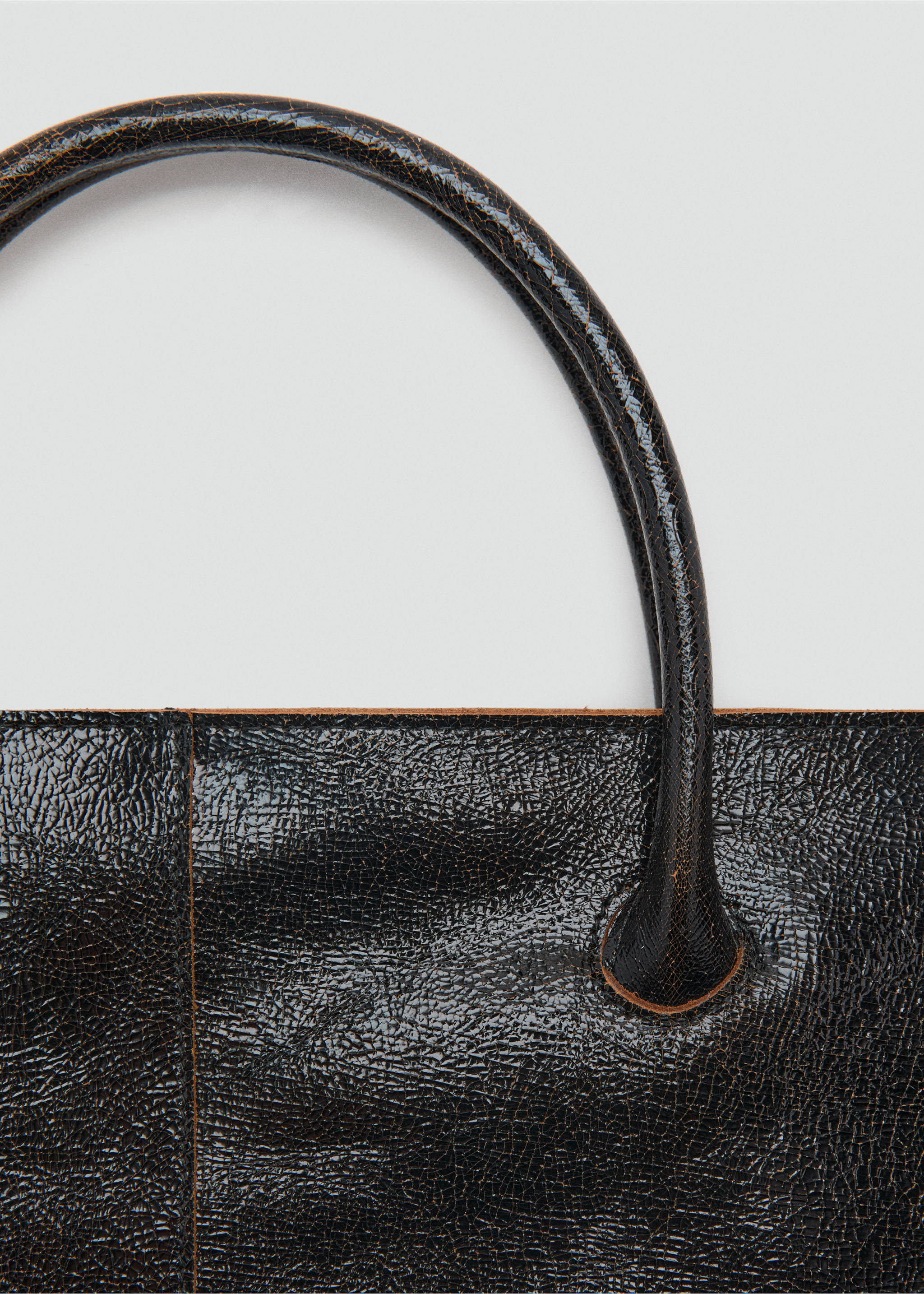 Maxi sac cabas en cuir - Détail de l'article 4, Noir. Ref: 17067812-00.