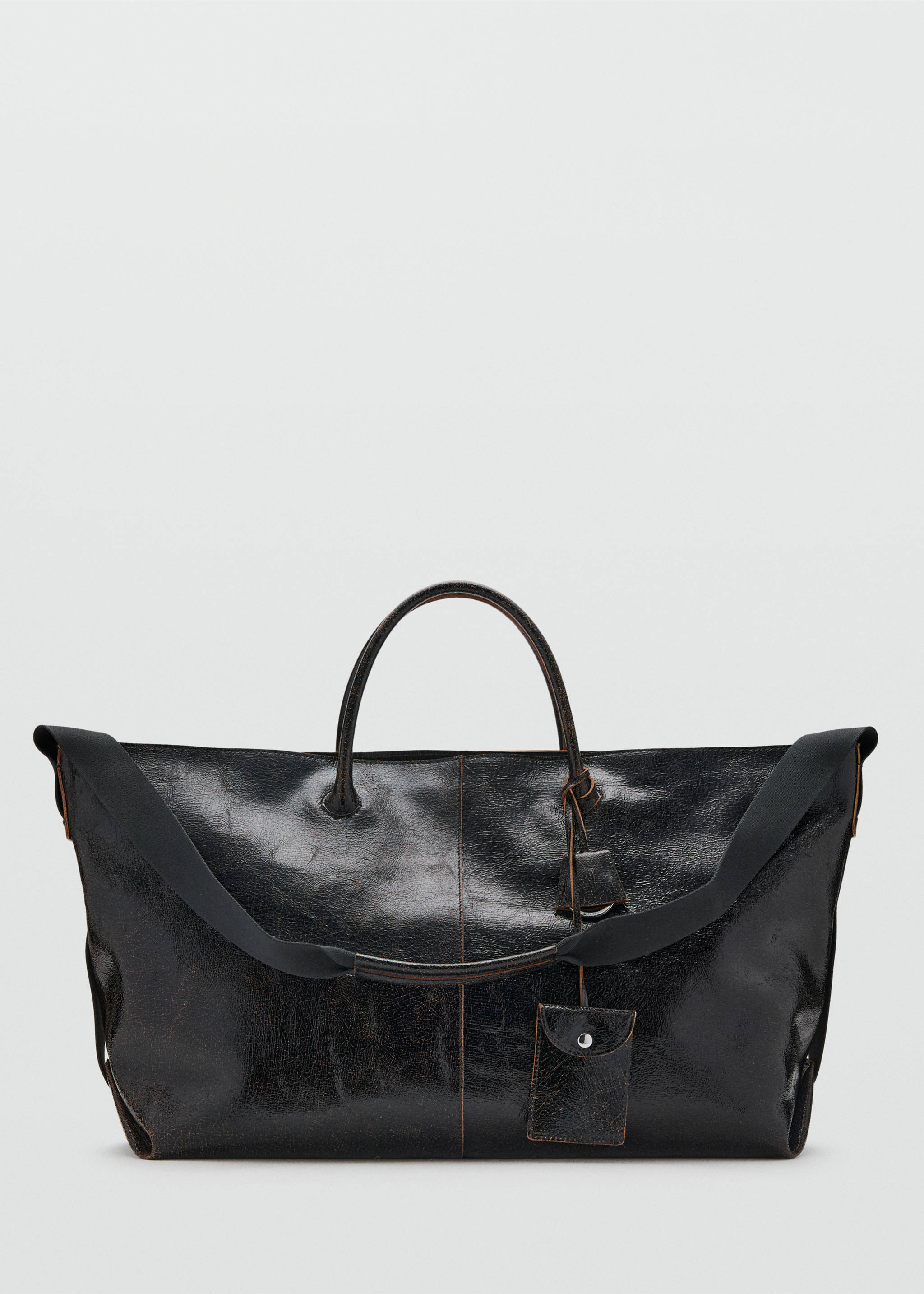 Maxi sac cabas en cuir - Article sans modèle, Noir. Ref: 17067812-00.