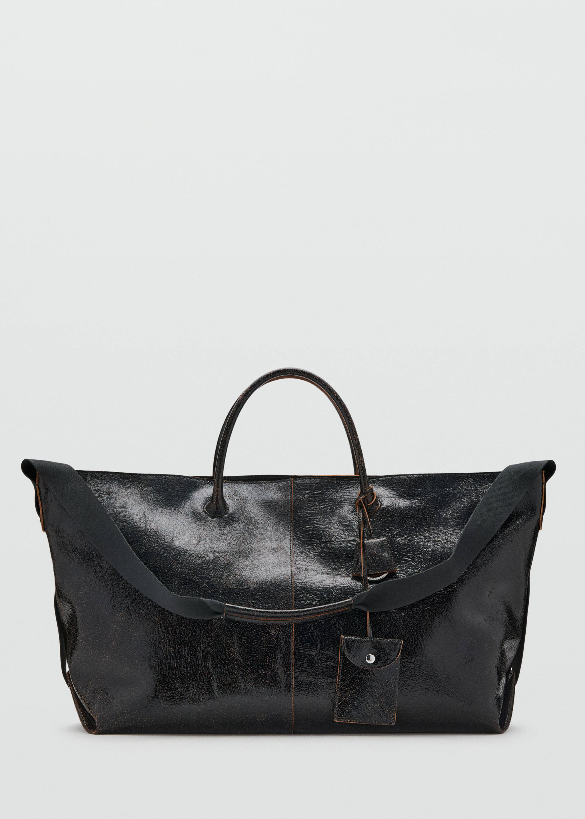 Leather maxi shopper bag - Article without model