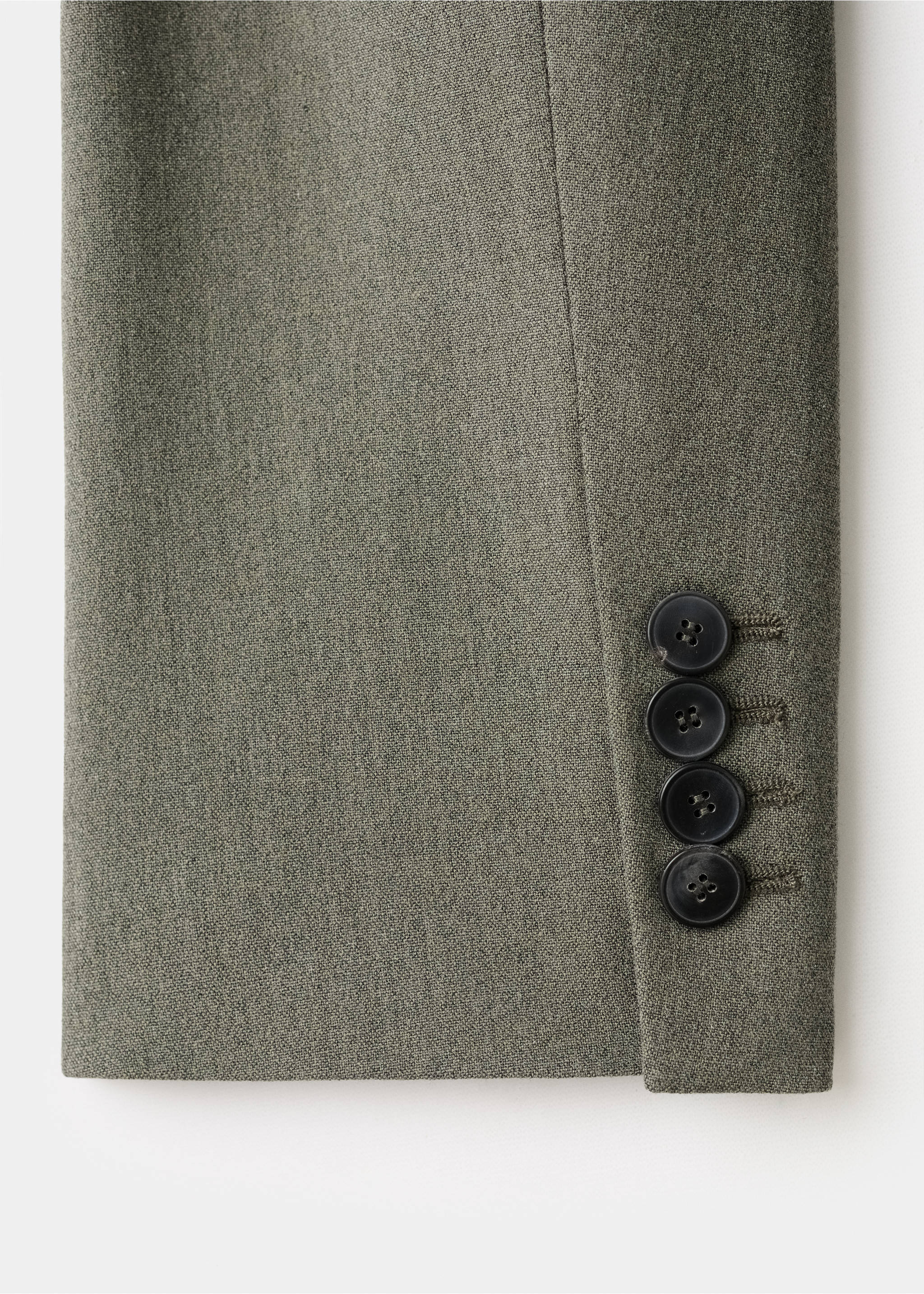 Suit blazer with flap pockets - Details of the article 0, Pastel Green. Ref: 17067818-00.
