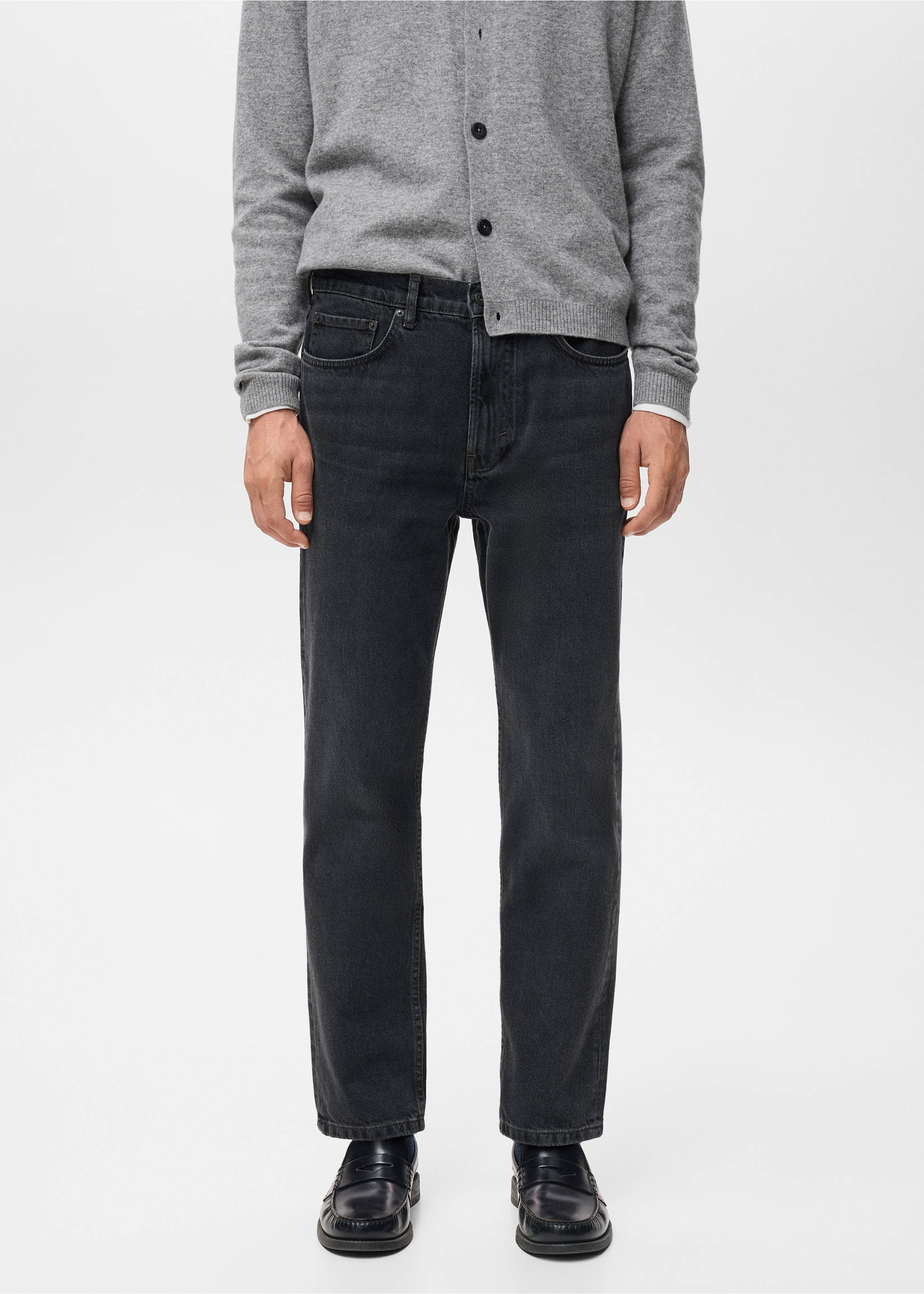 Texans Lori tapered fit - Pla mig, Black denim. Ref: 17067883-00.