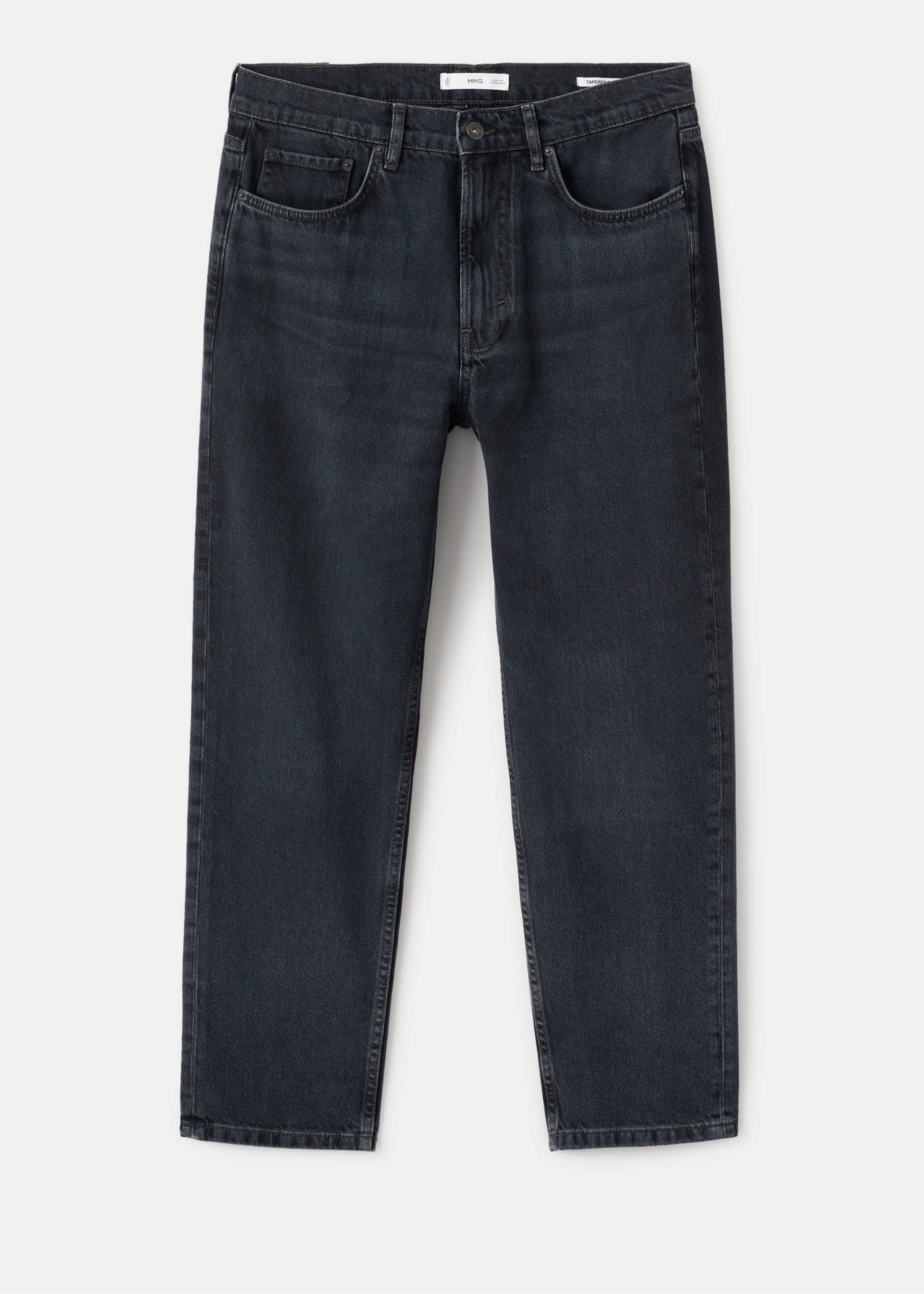 Texans Lori tapered fit - Article sense model, Black denim. Ref: 17067883-00.