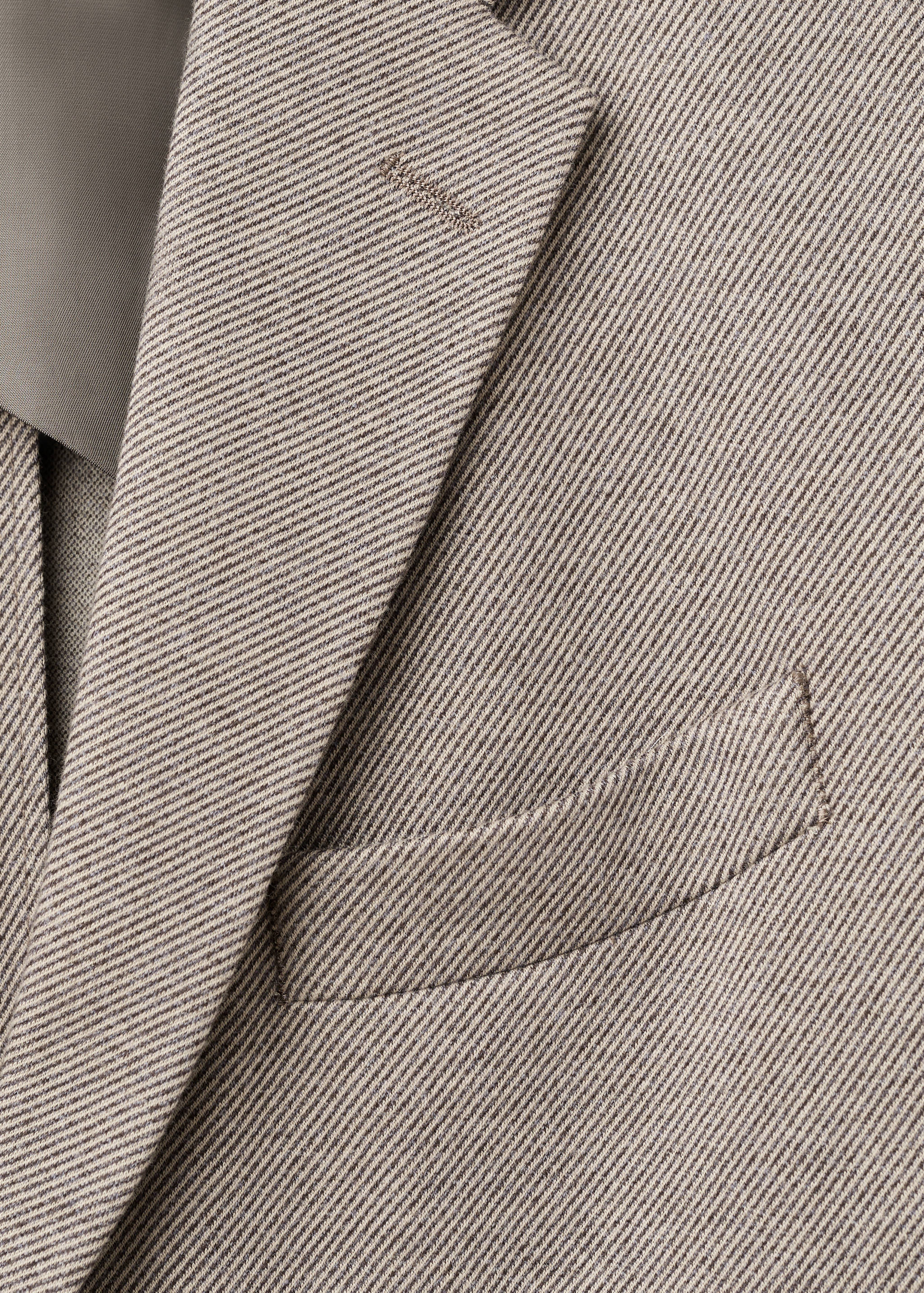 Slim-fit micro-houndstooth jacket - Details of the article 0