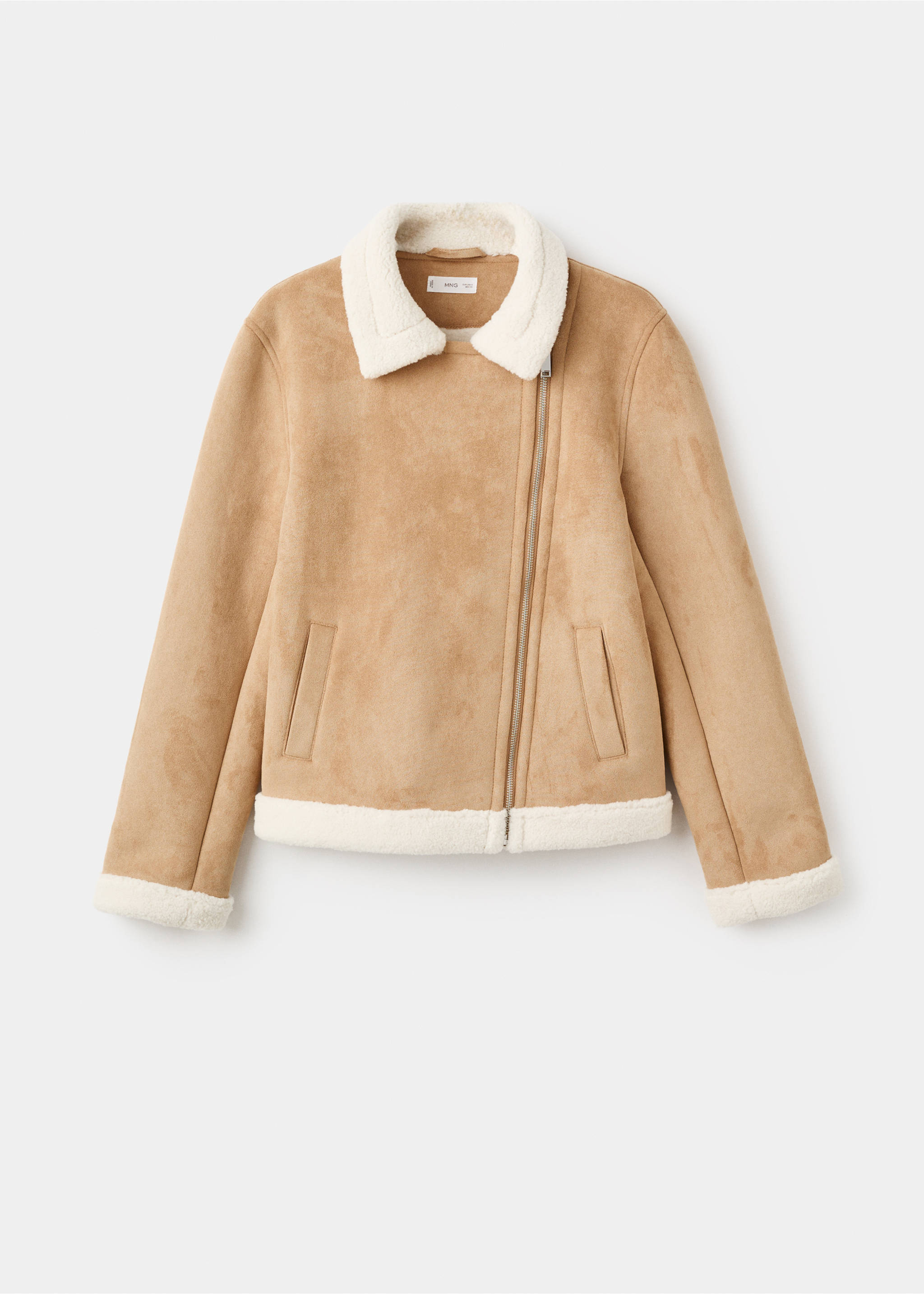 Shearling suede coat - Article without model, Medium Brown. Ref: 17067889-00.