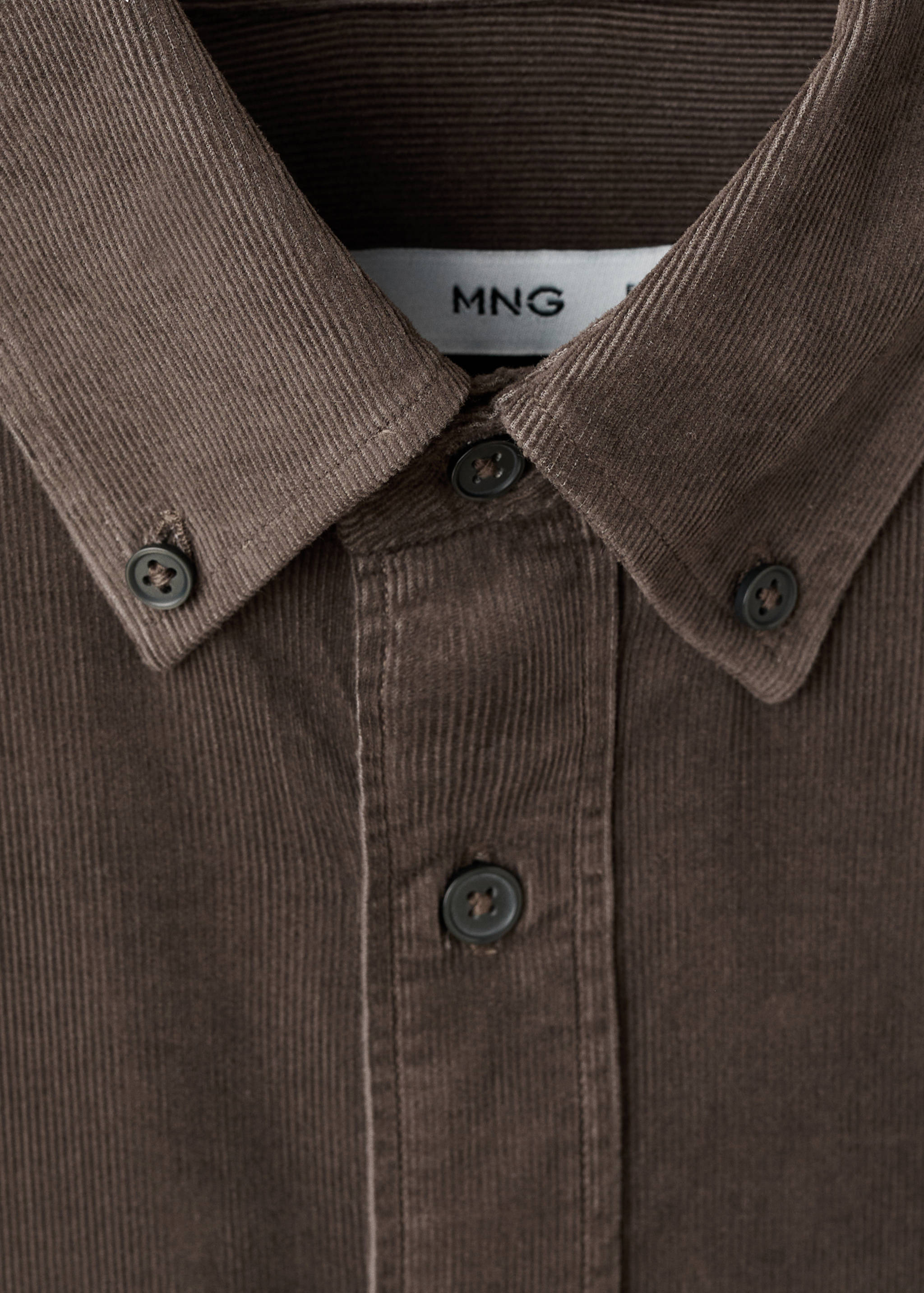 Classic-fit micro-corduroy shirt - Details of the article 8