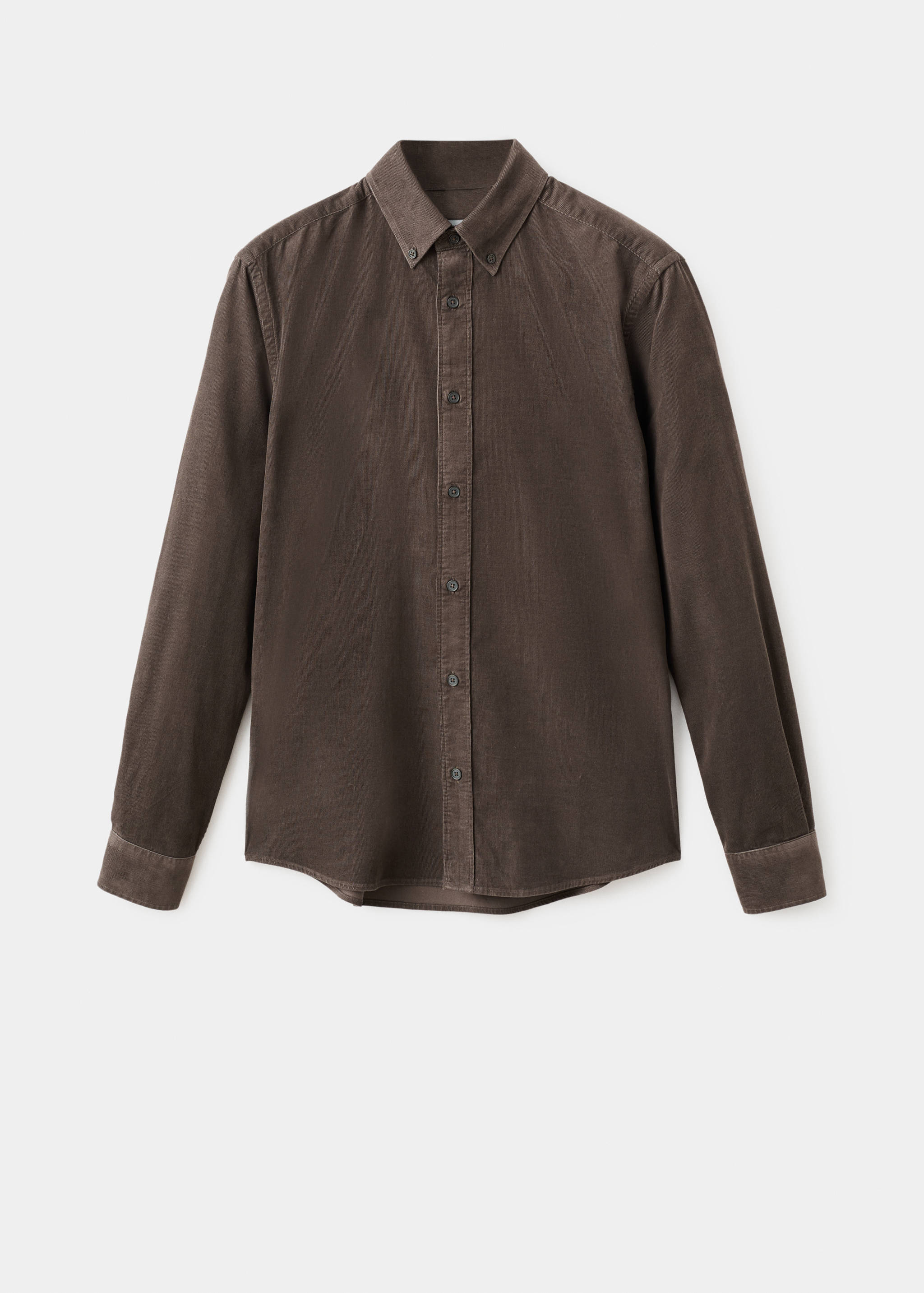Classic-fit micro-corduroy shirt - Article without model