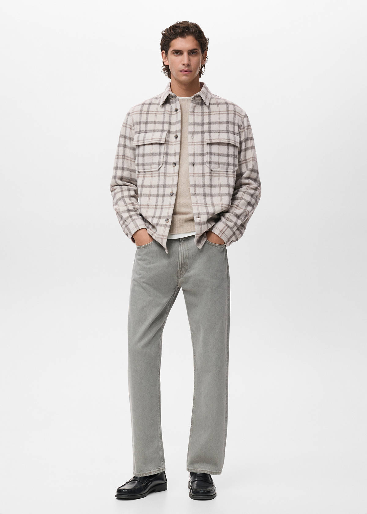 Check flannel overshirt