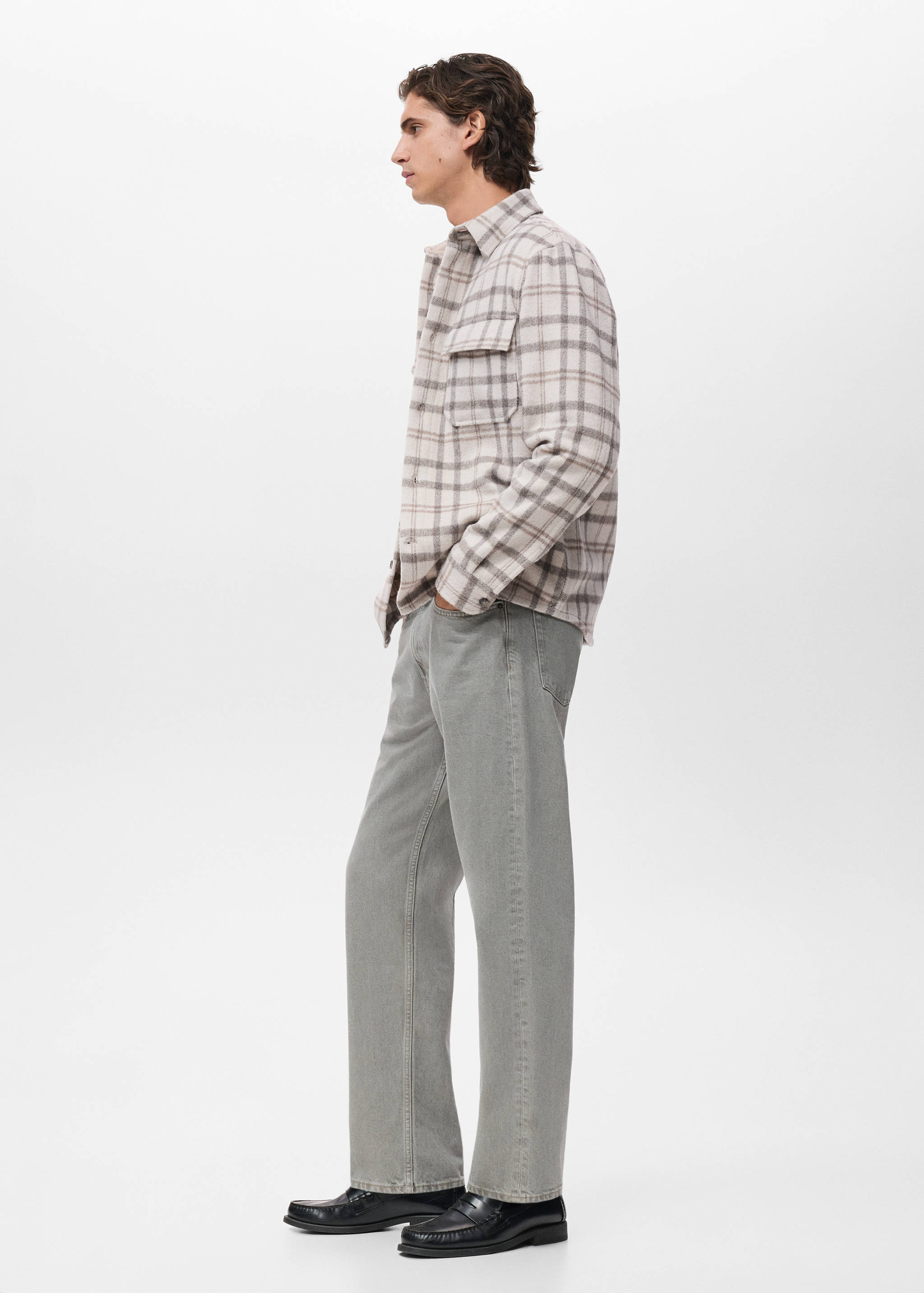 Check flannel overshirt - Details of the article 2