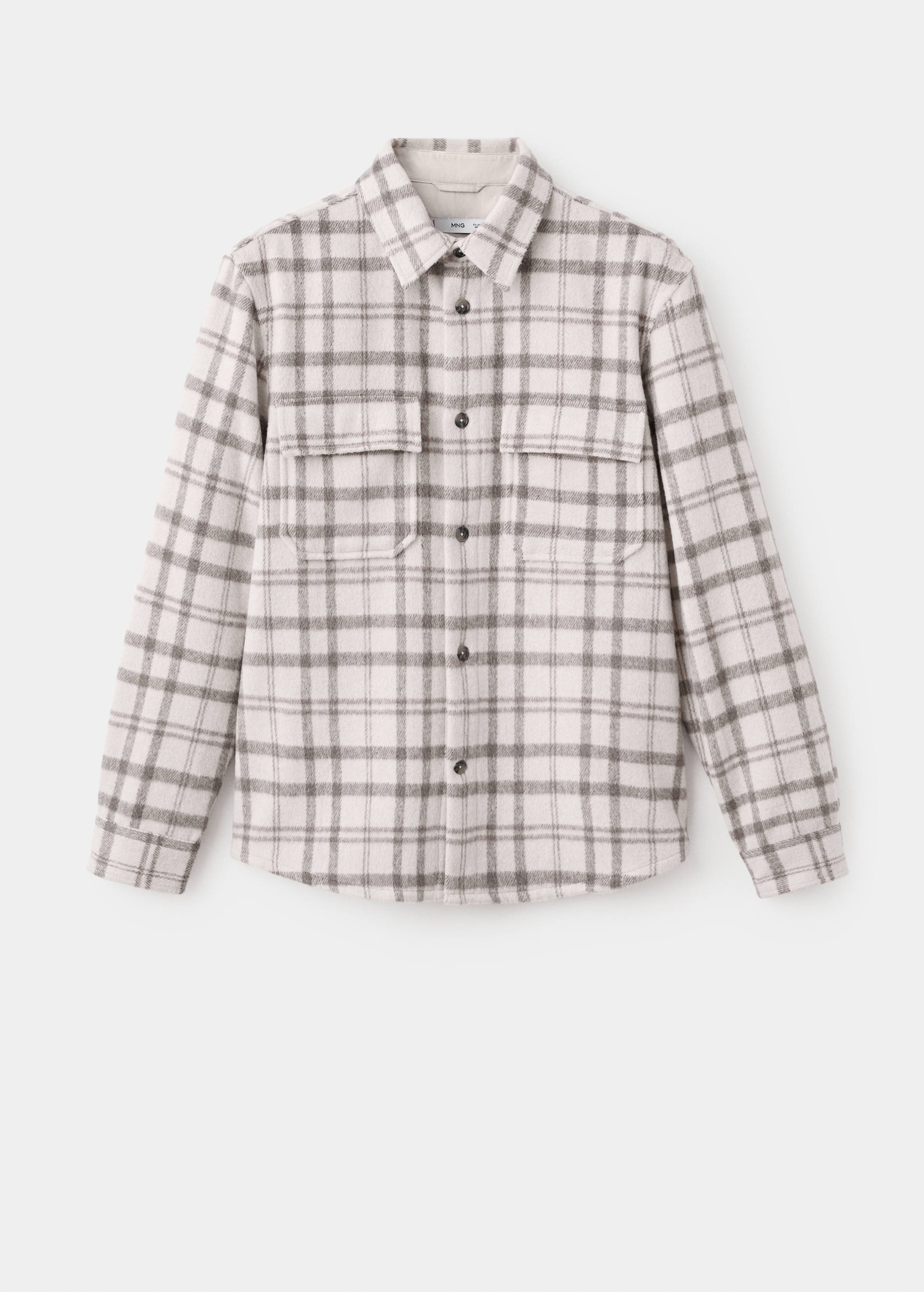 Check flannel overshirt - Article without model